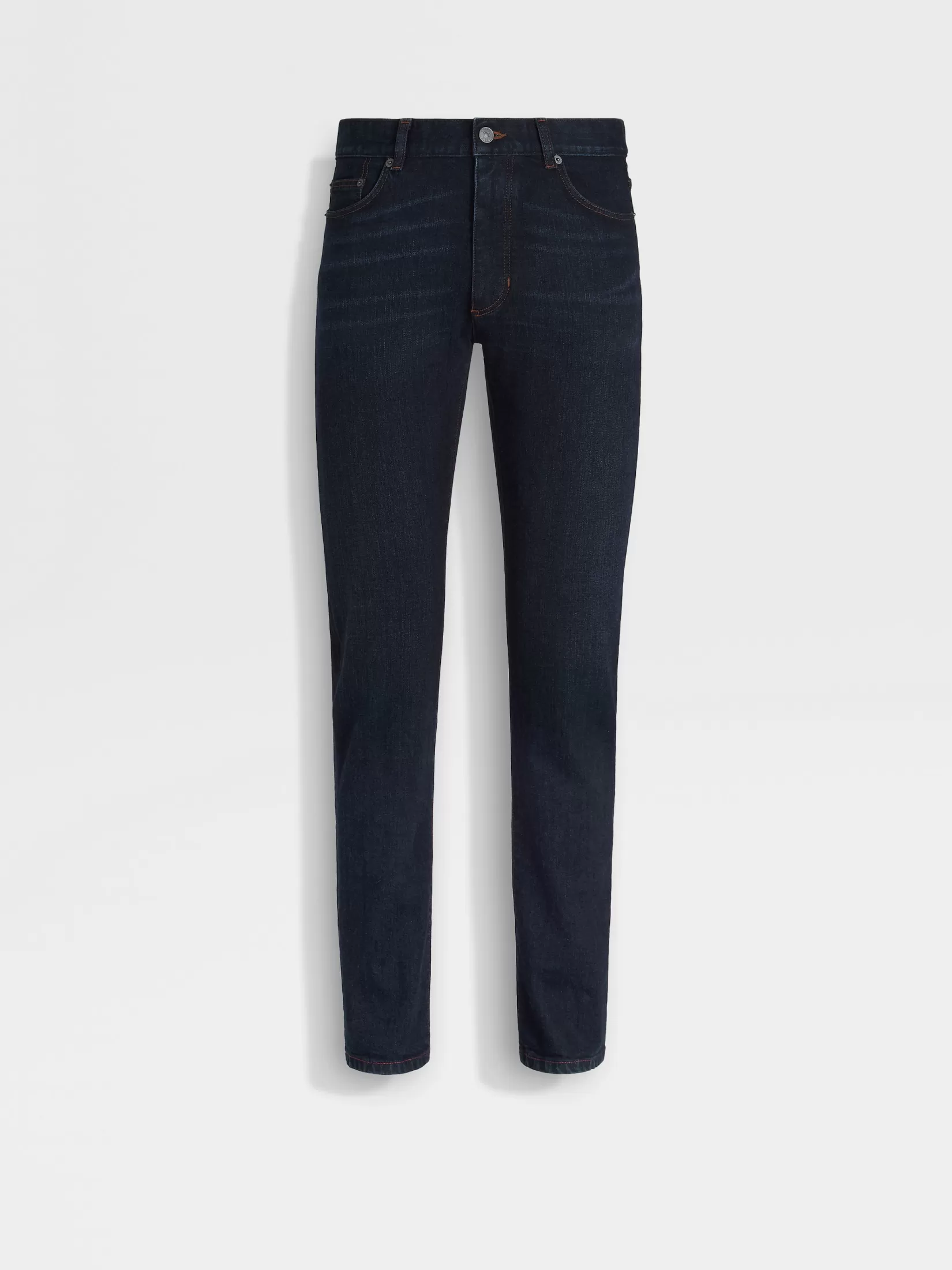 Best Sale Jeans Roccia in Cotone Elasticizzato Rinse Wash Blu Scuro Jeans