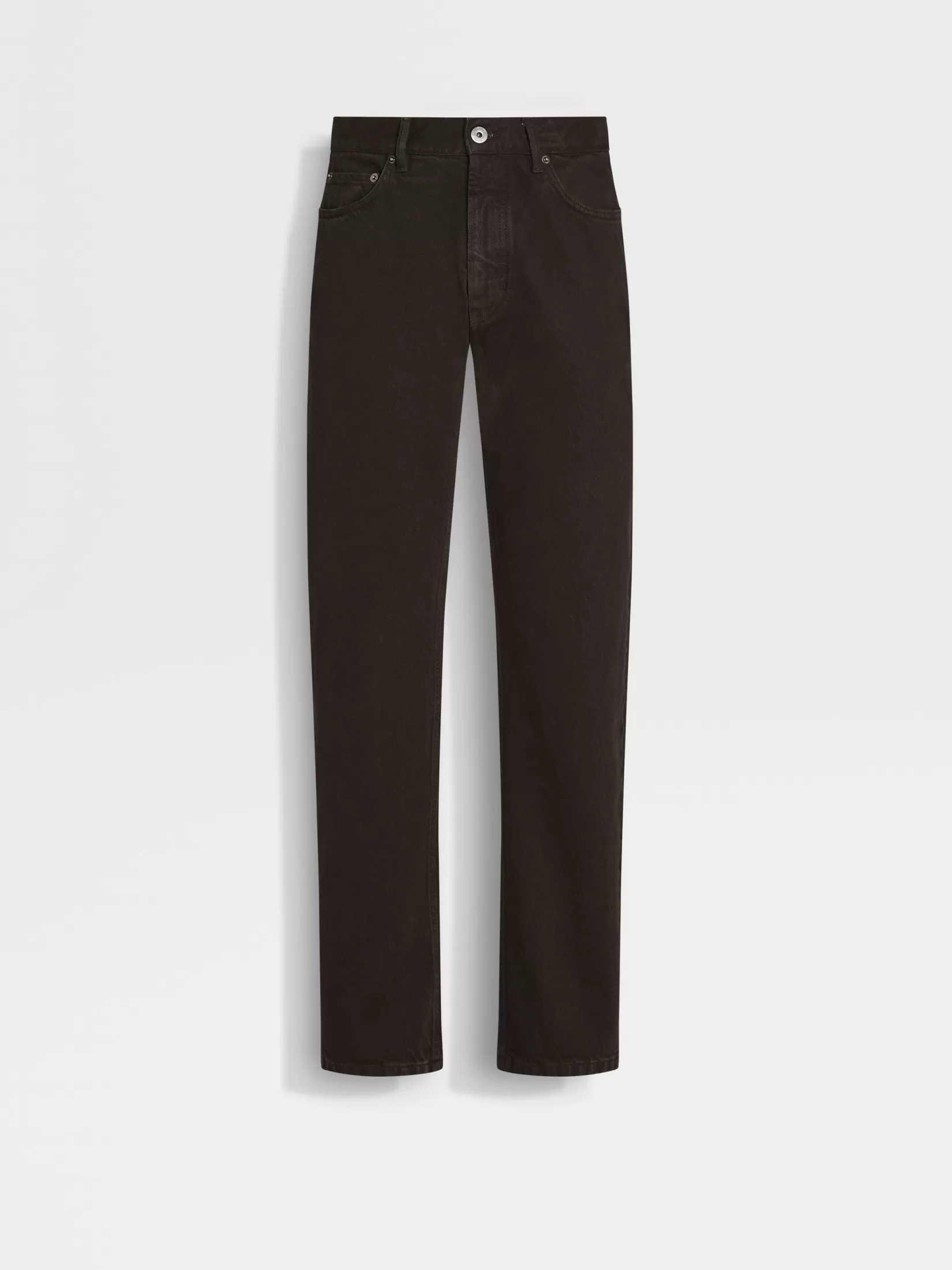 Best Sale Jeans Roccia in Cotone Marrone Scuro In Viaggio Con Stile | Jeans