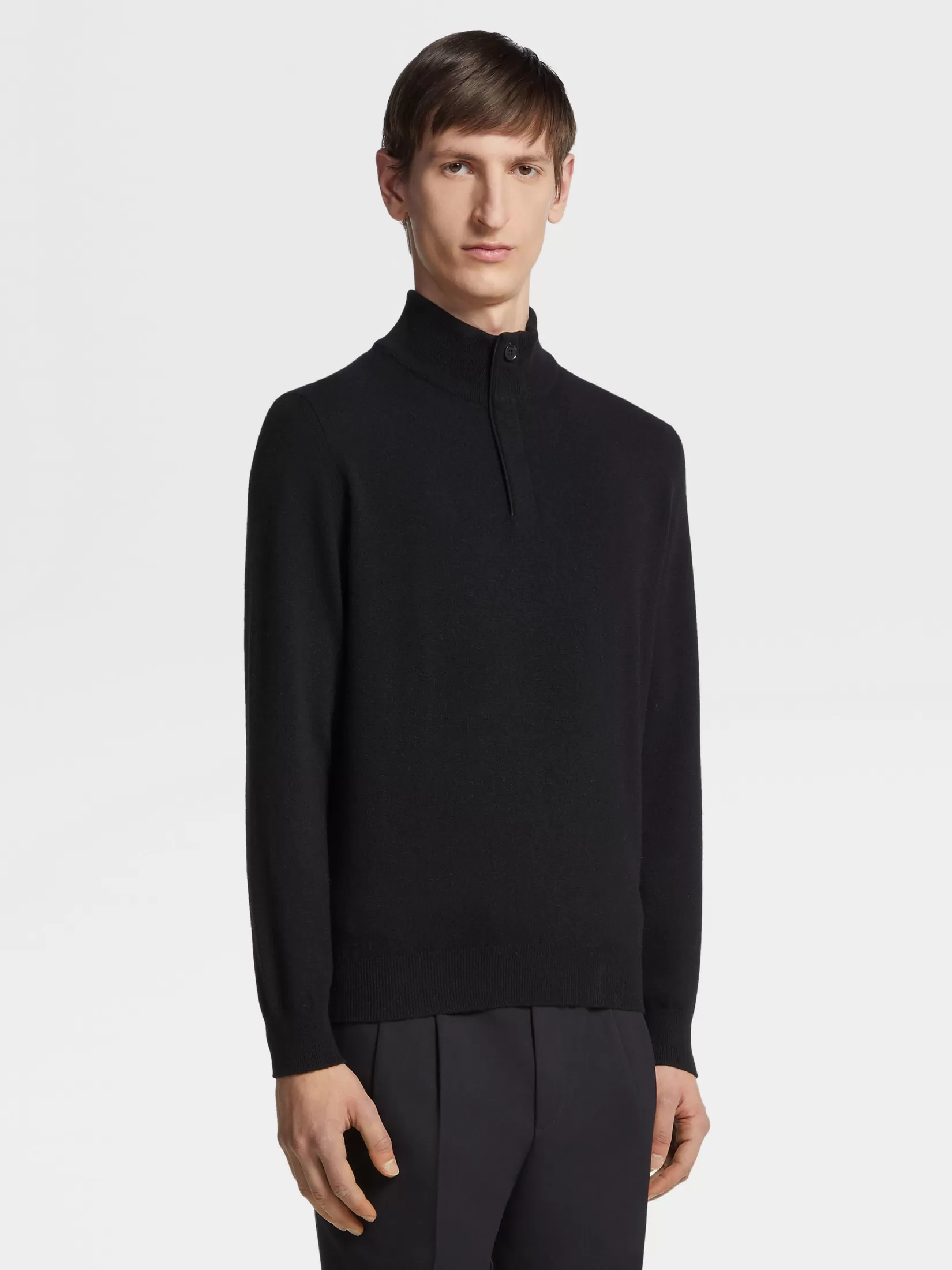 Cheap Lupetto con Zip in Oasi Cashmere Maglieria