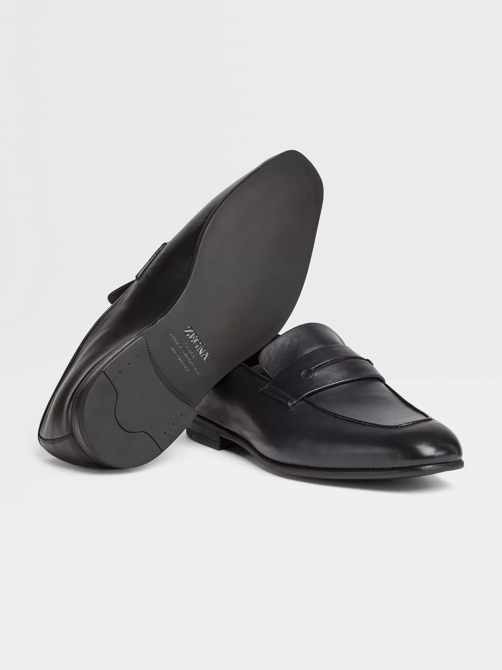 Cheap Mocassini L’Asola in Pelle Neri Mocassini