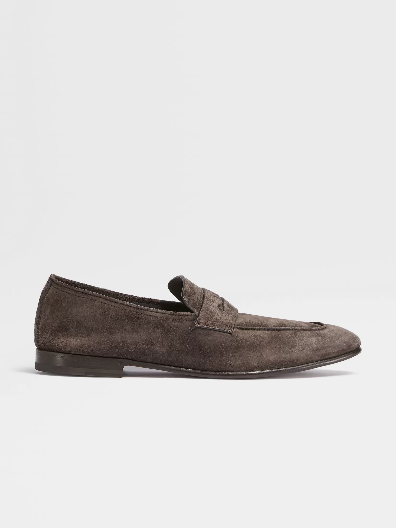 Cheap Mocassini L’Asola in Suede Marrone Scuro Mocassini