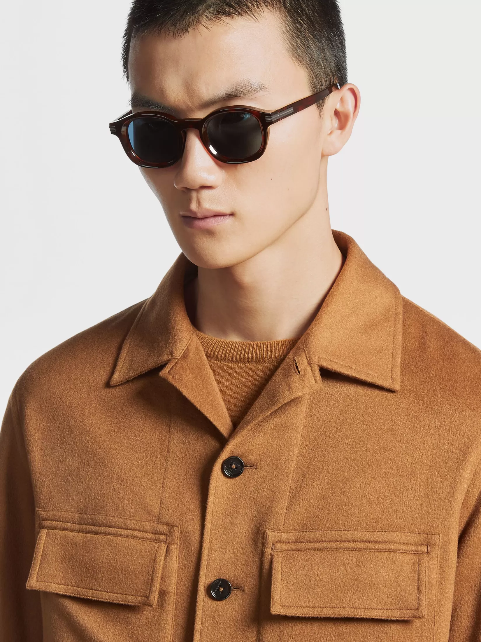 Discount Occhiali da Sole Aurora I in Acetato Havana Rosso Occhiali Da Sole