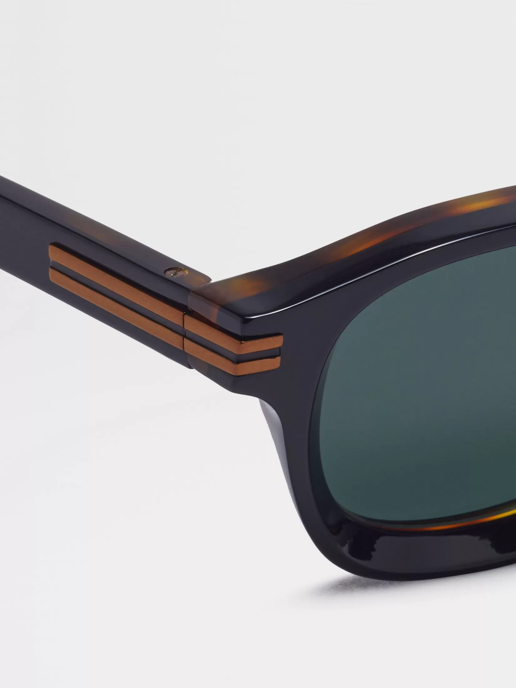 New Occhiali da Sole Aurora I in Acetato Nero e Havana Occhiali Da Sole
