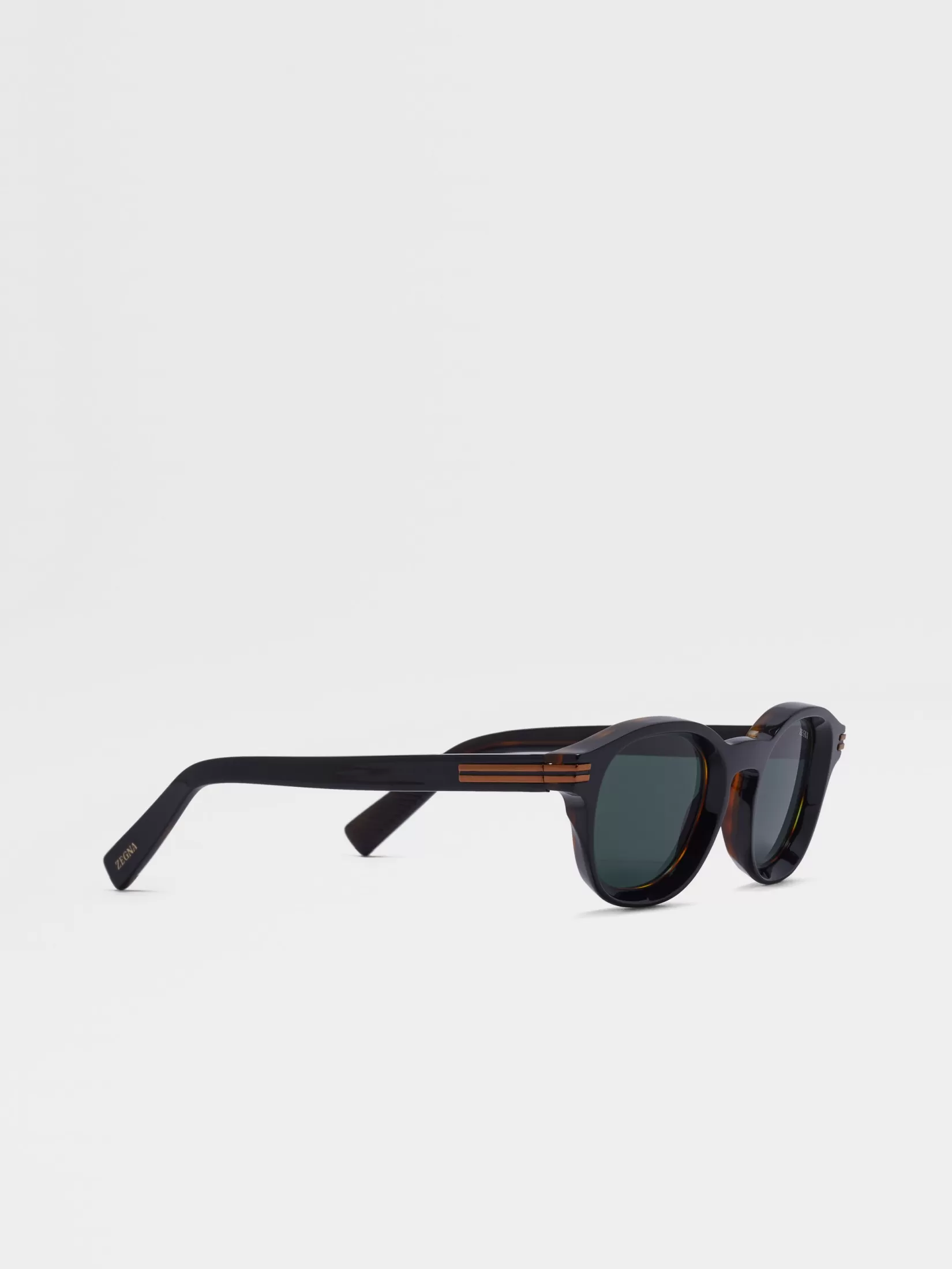 New Occhiali da Sole Aurora I in Acetato Nero e Havana Occhiali Da Sole