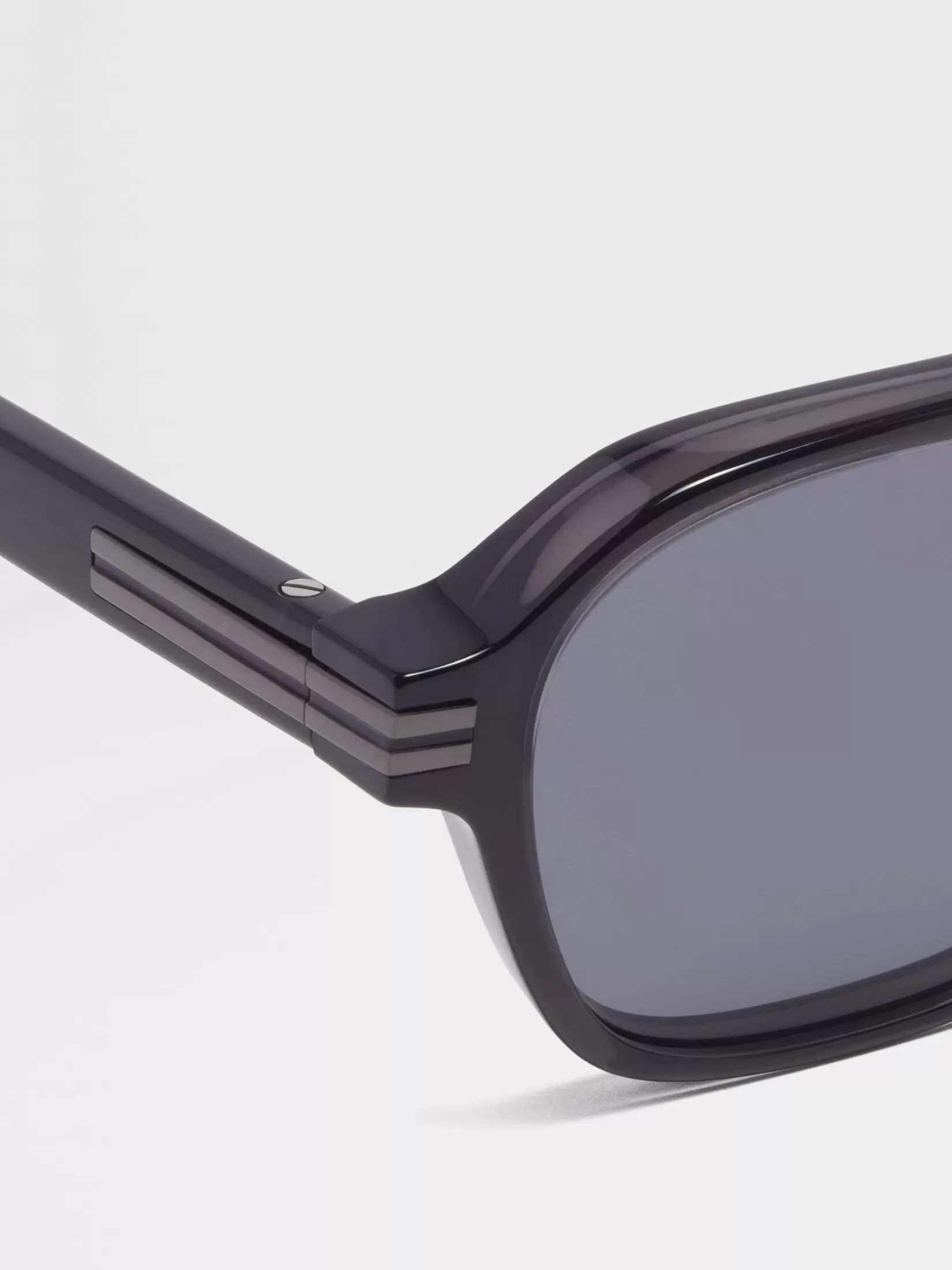 Best Occhiali da Sole Aurora II in Acetato Grigio Scuro Trasparente Occhiali Da Sole