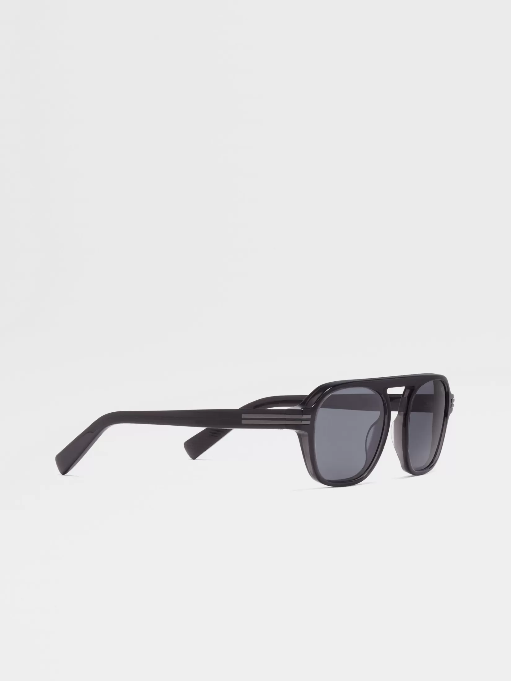Best Occhiali da Sole Aurora II in Acetato Grigio Scuro Trasparente Occhiali Da Sole