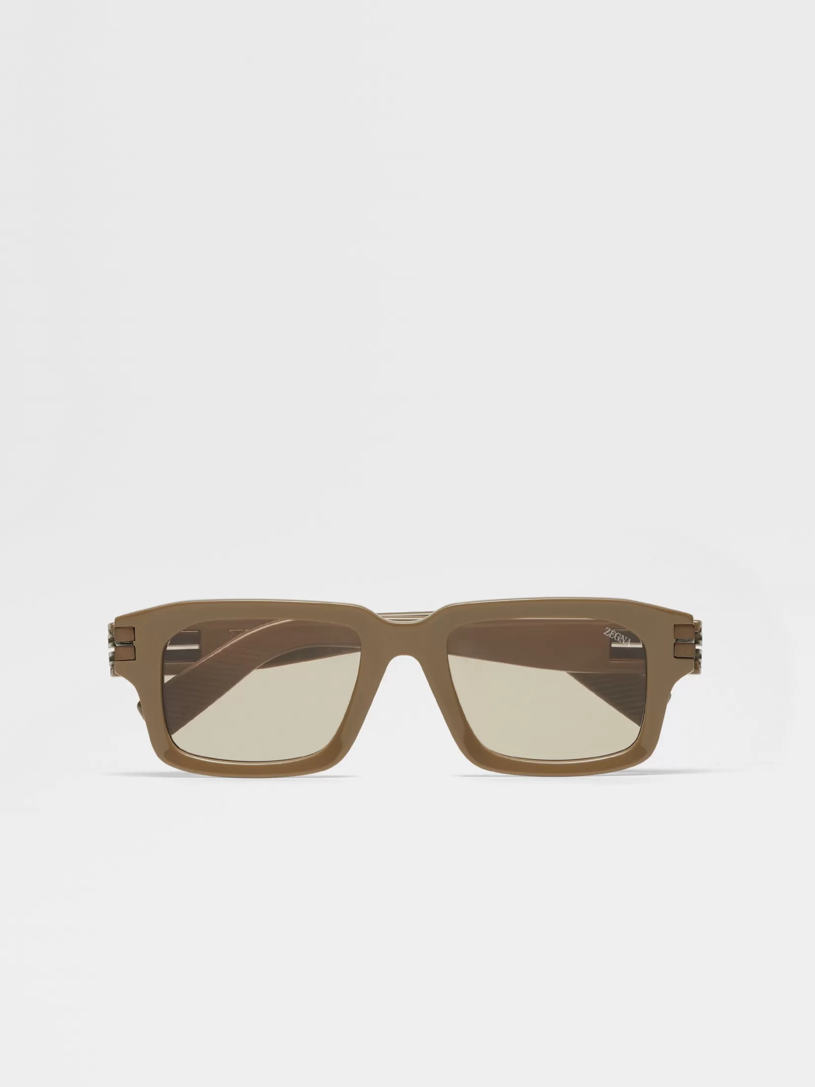Hot Occhiali da Sole in Acetato Marrone Chiaro Occhiali Da Sole