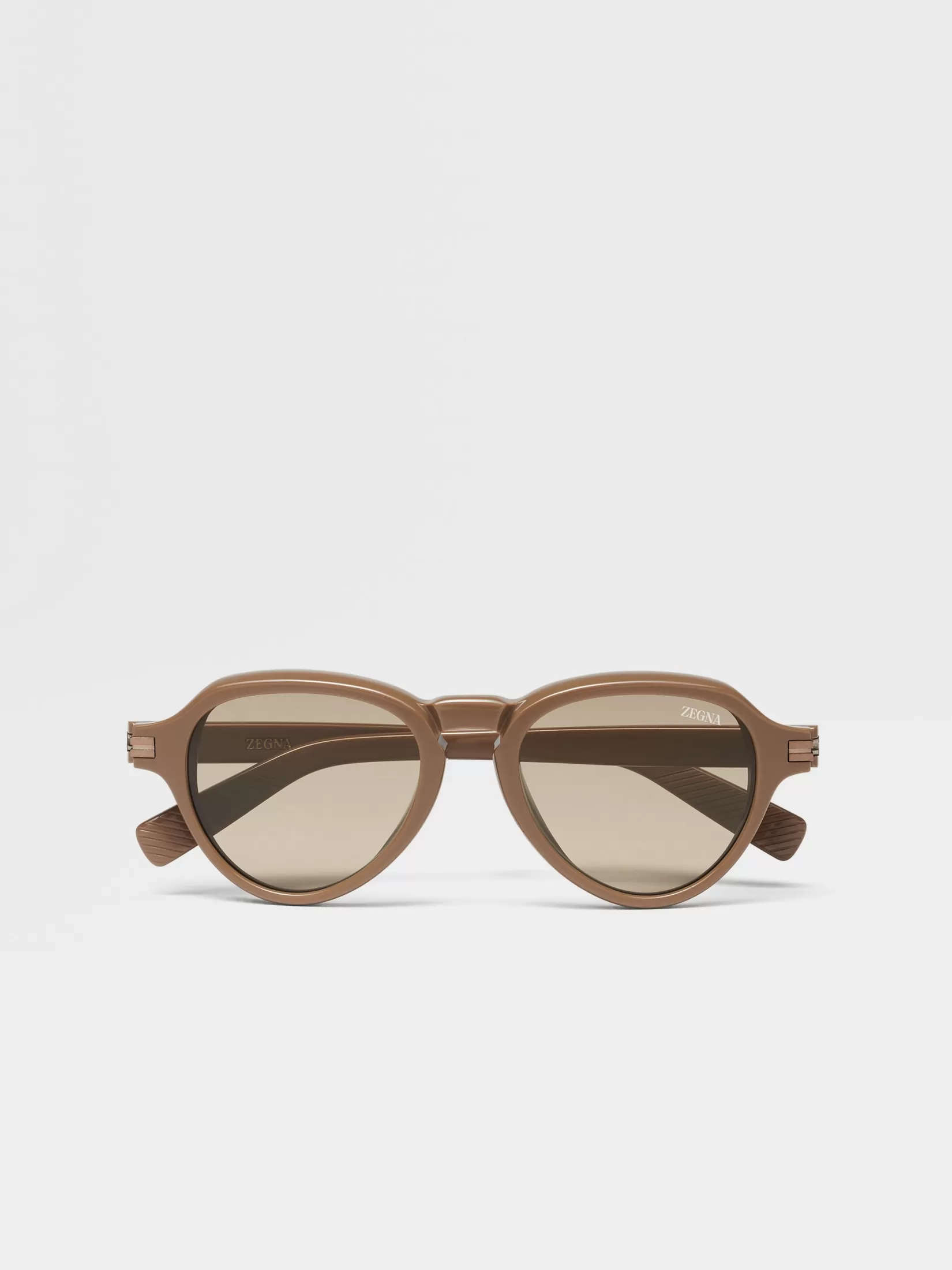 Cheap Occhiali da Sole in Acetato Marrone Chiaro Essentials Resort | Piccoli Doni