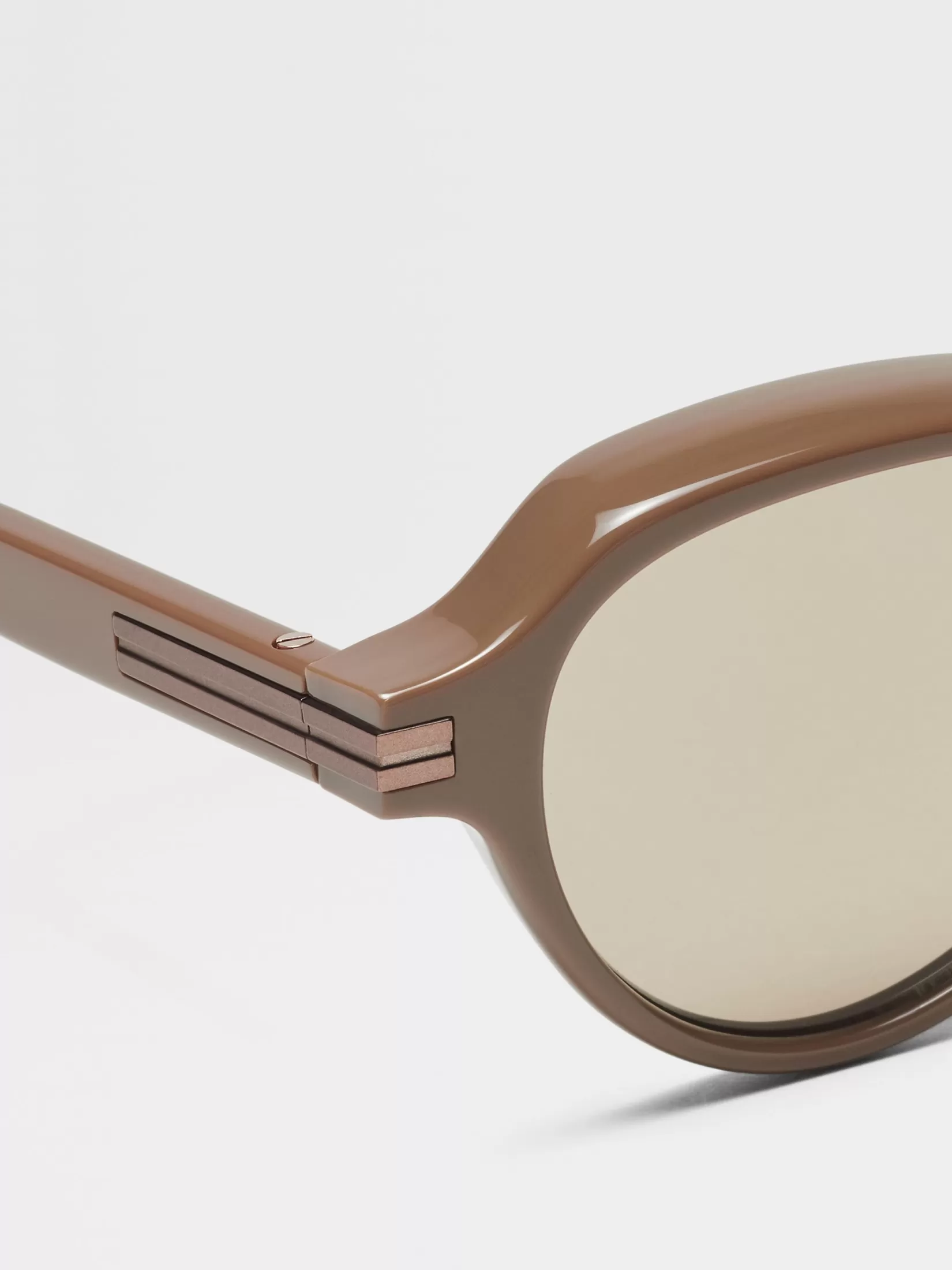 Cheap Occhiali da Sole in Acetato Marrone Chiaro Essentials Resort | Piccoli Doni
