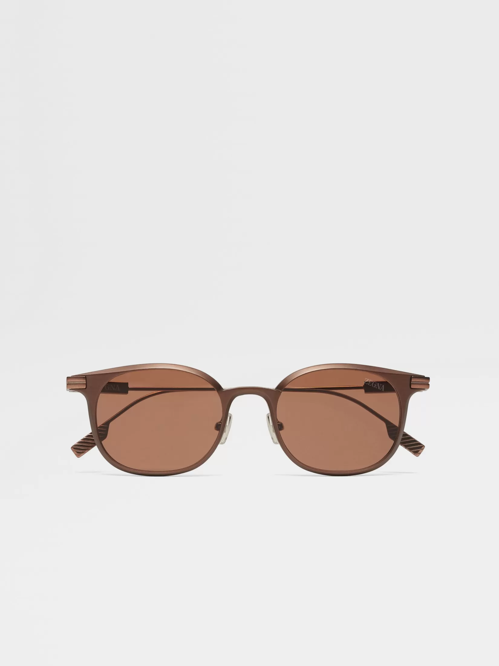 Fashion Occhiali da Sole in Alluminio Bronzo Scuro Occhiali Da Sole