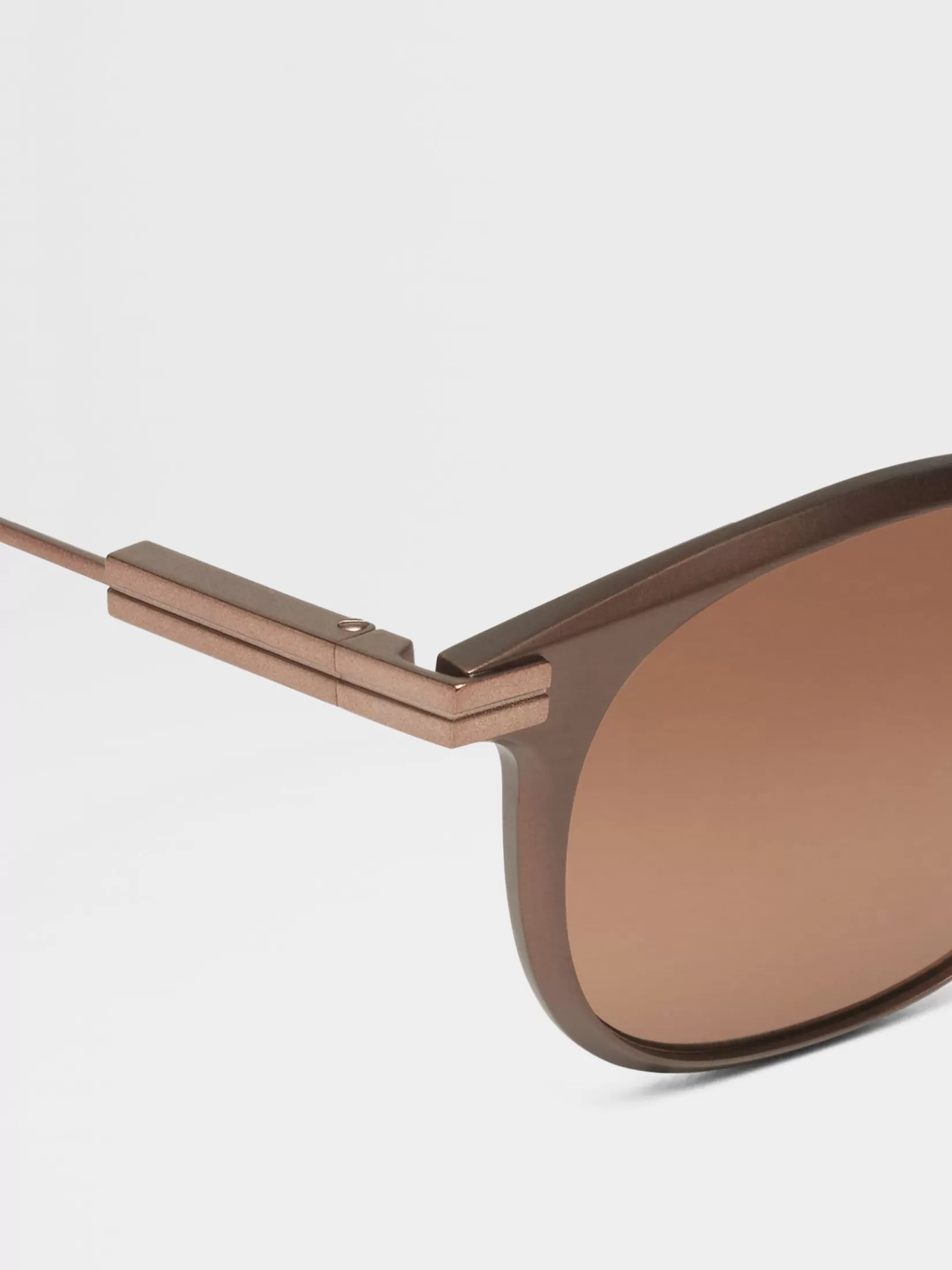 Fashion Occhiali da Sole in Alluminio Bronzo Scuro Occhiali Da Sole