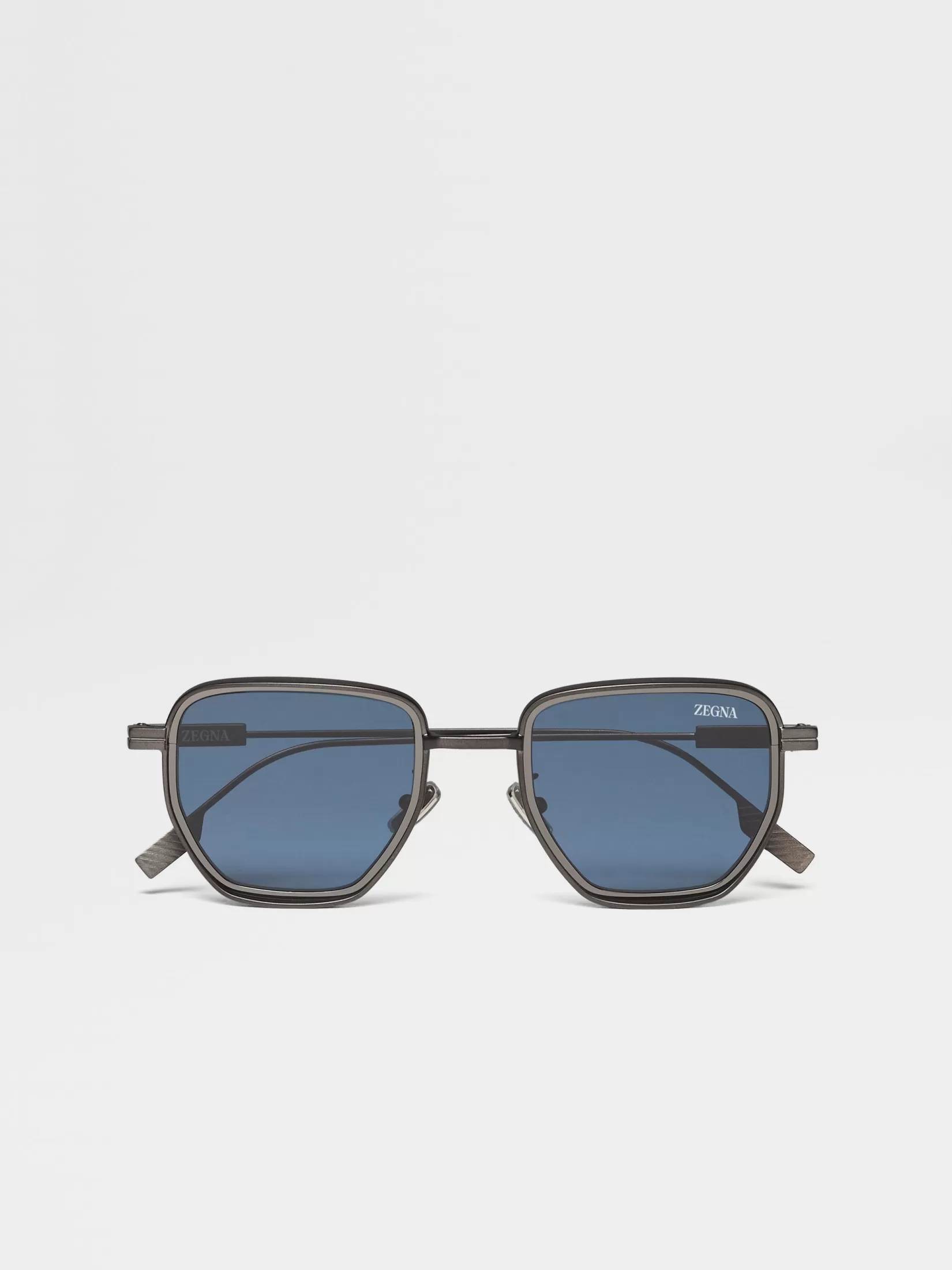 Discount Occhiali da Sole in Metallo Canna di Fucile Satin Occhiali Da Sole