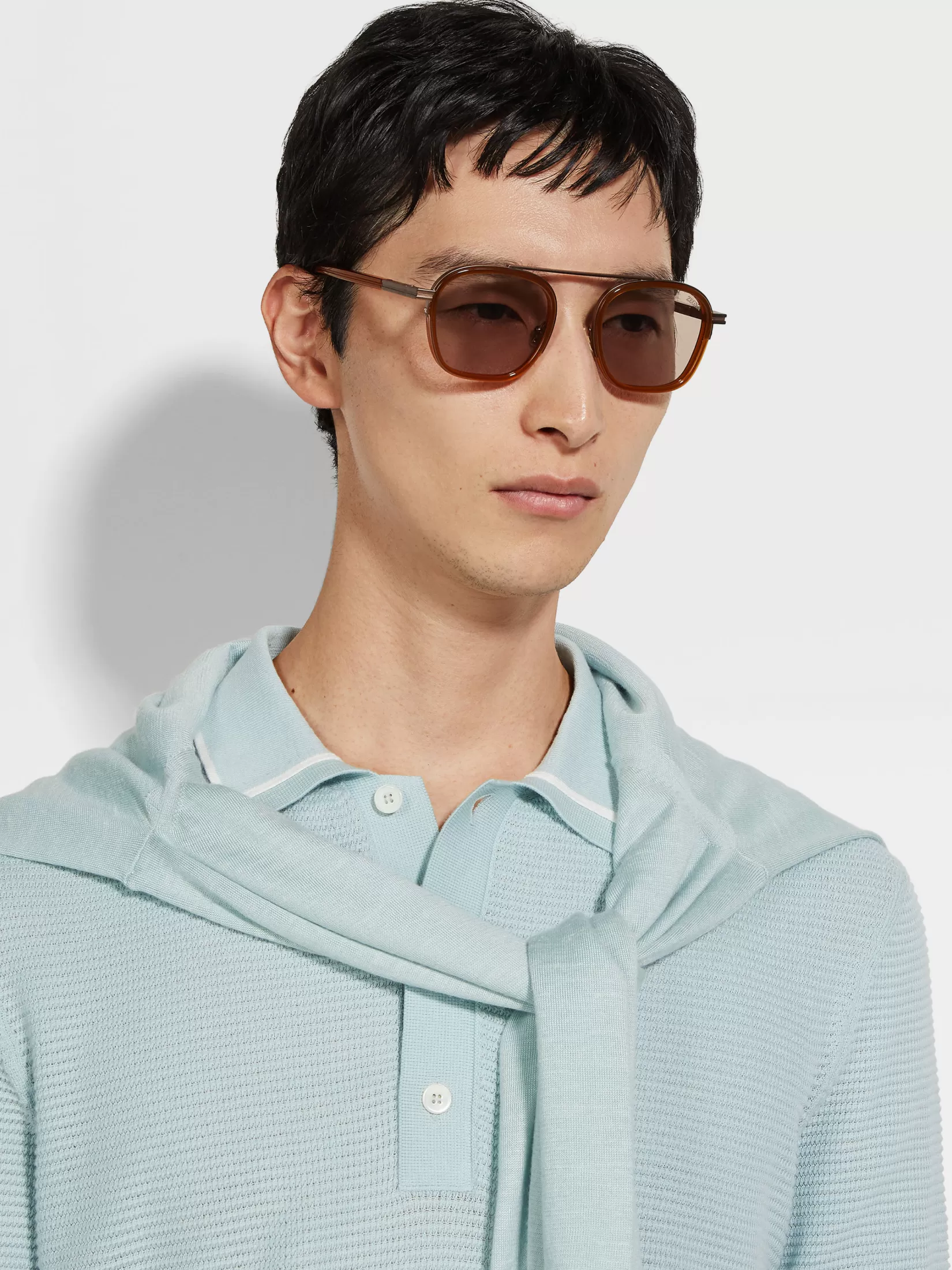 Shop Occhiali da Sole Orizzonte I in Acetato e Dark Foliage Essentials Resort | Piccoli Doni