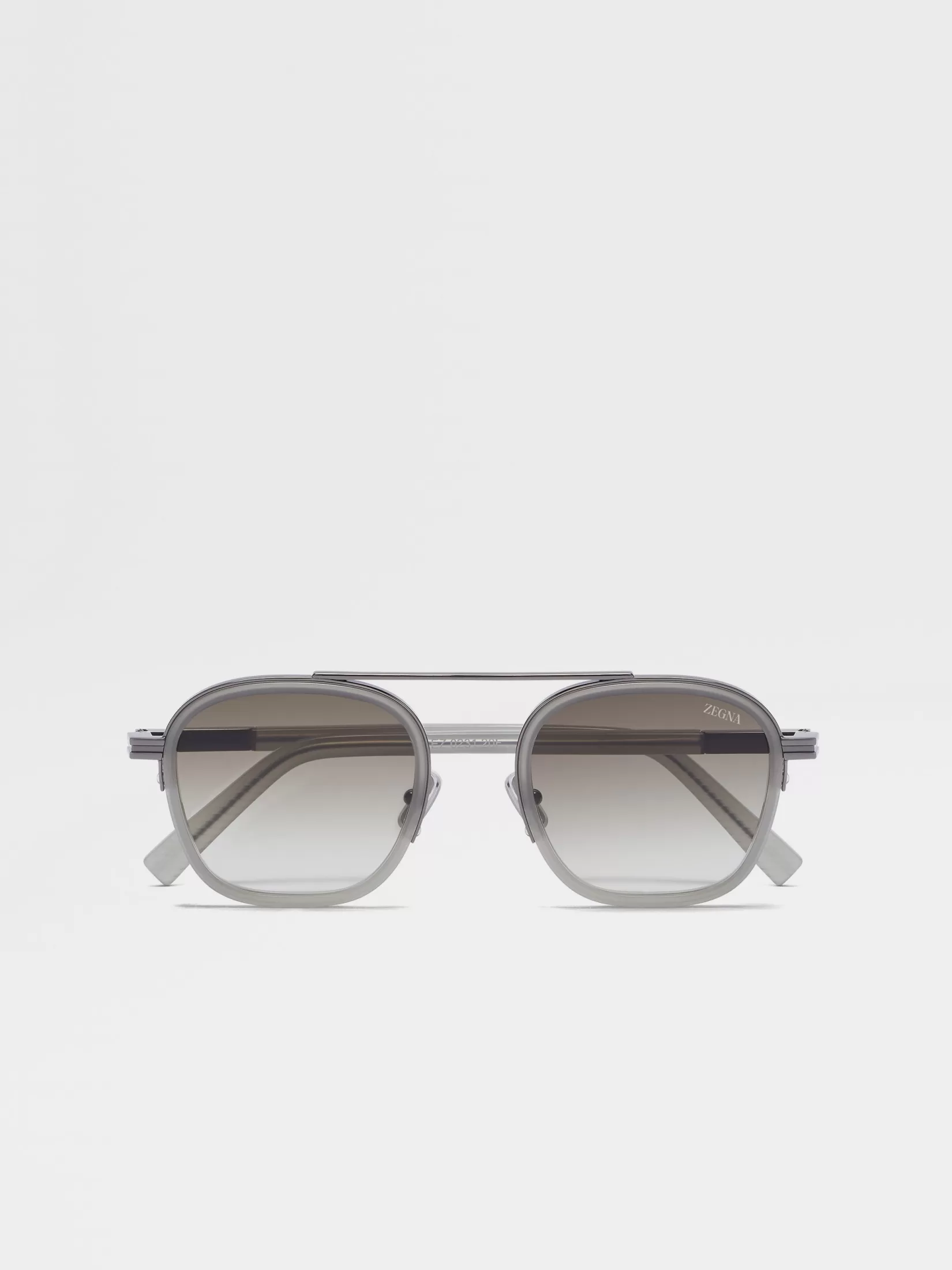 Flash Sale Occhiali da Sole Orizzonte I in Acetato e Metallo Grigi Piccoli Doni | In Viaggio Con Stile