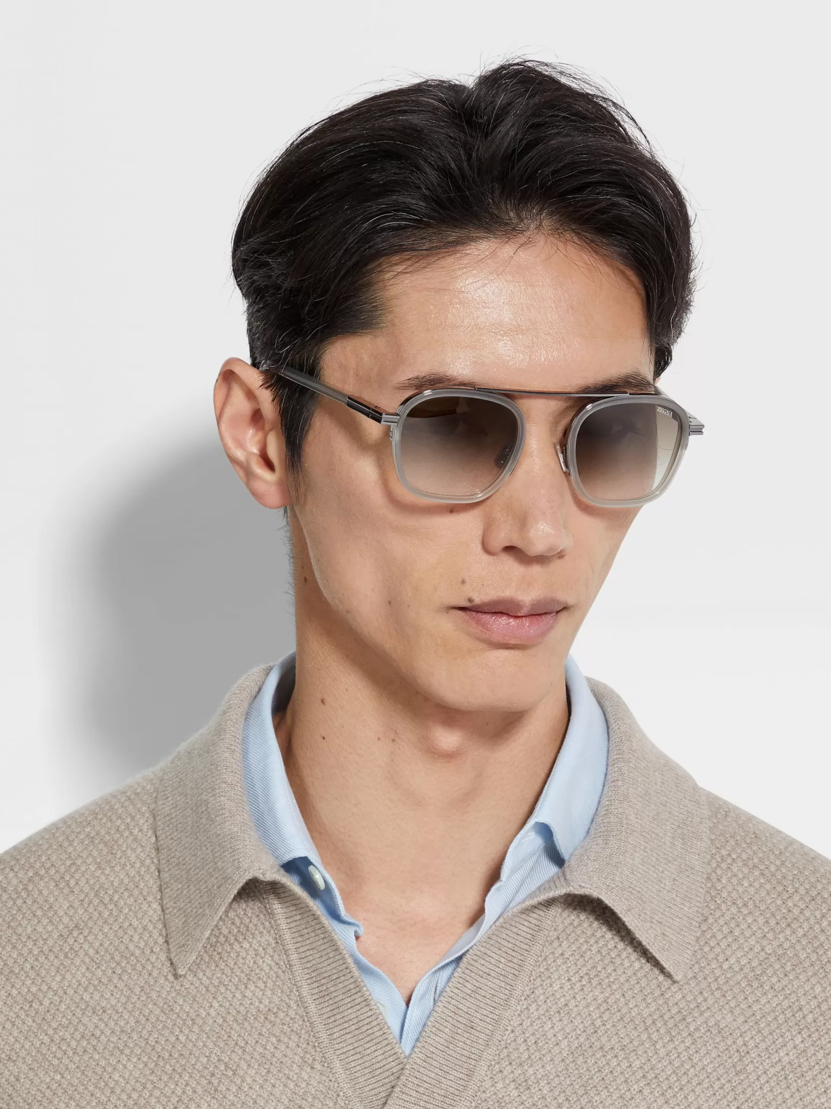 Flash Sale Occhiali da Sole Orizzonte I in Acetato e Metallo Grigi Piccoli Doni | In Viaggio Con Stile