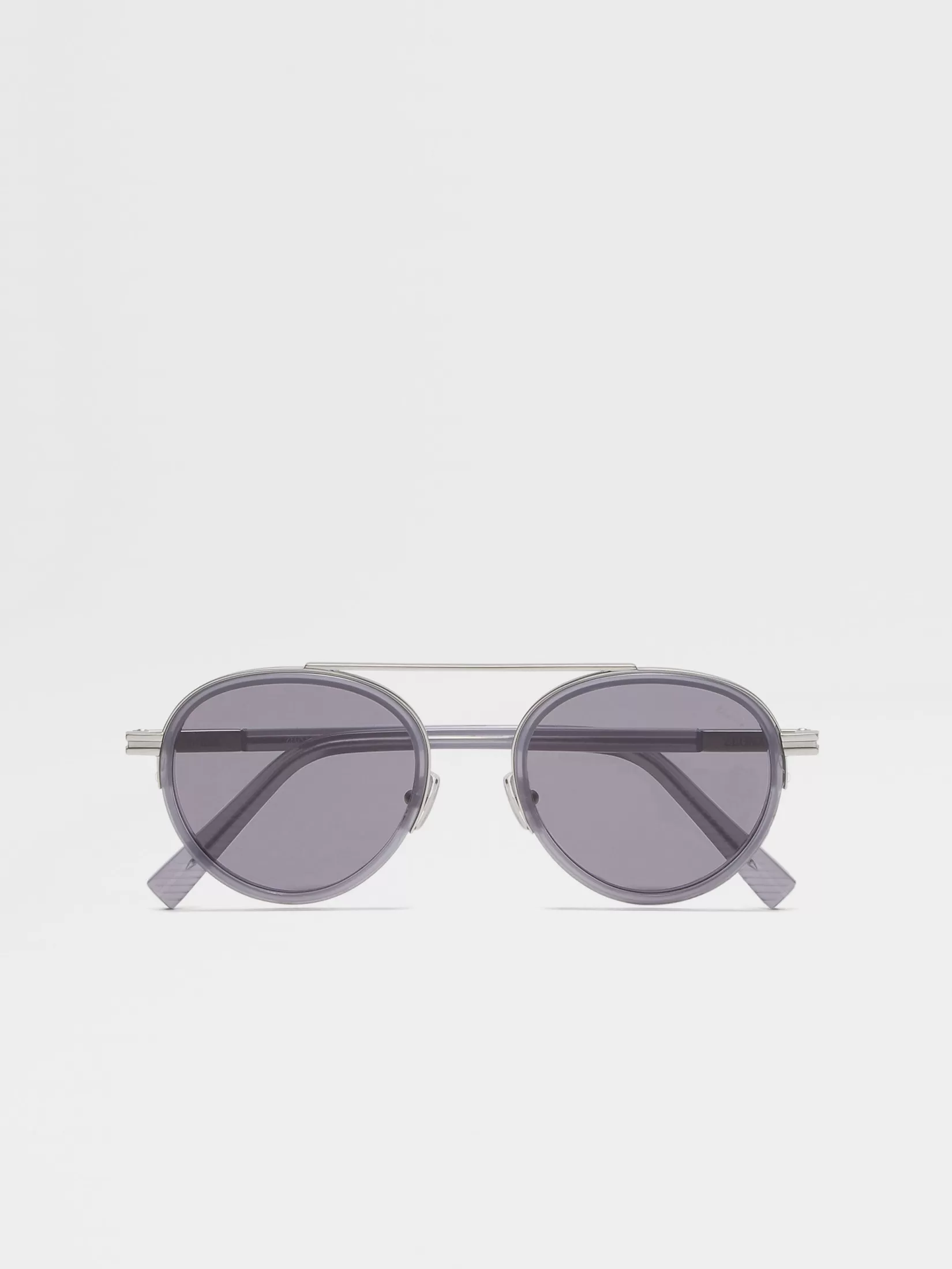 Best Sale Occhiali da Sole Orizzonte II in Acetato e Metallo Grigio Opale Essentials Resort | Occhiali Da Sole