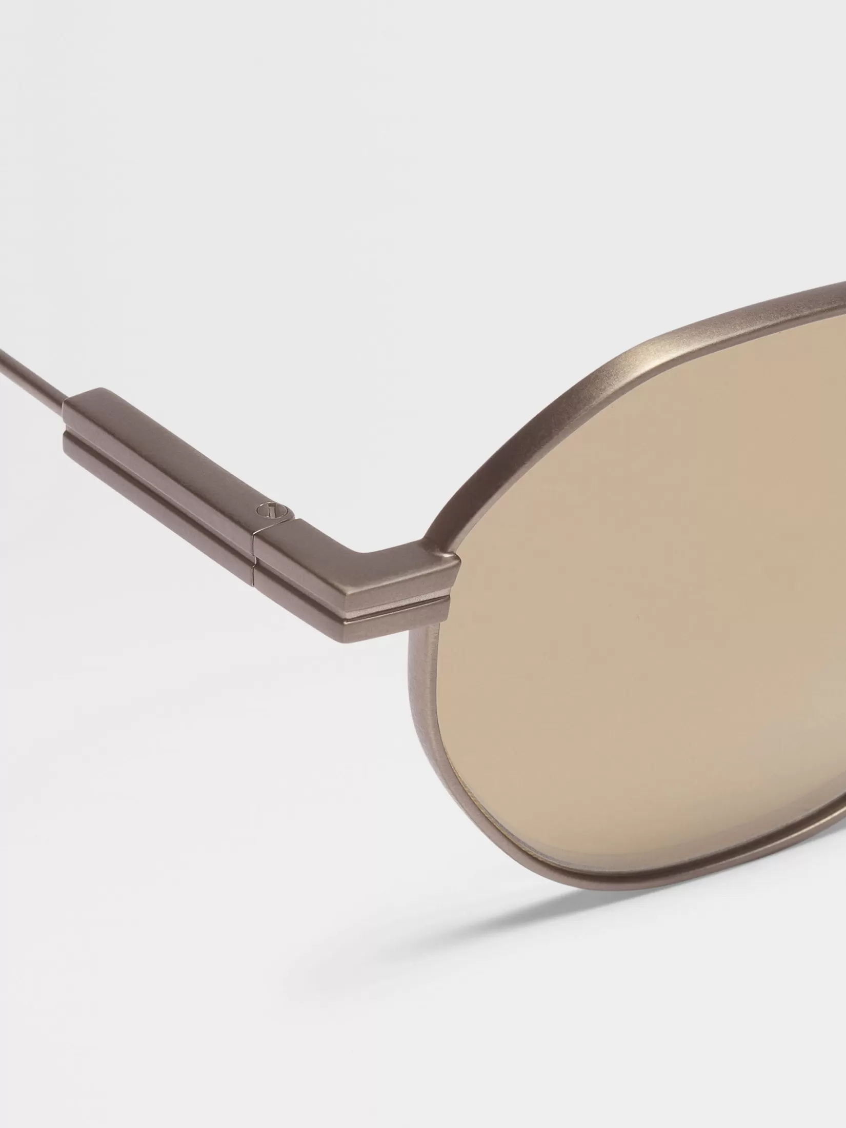 Cheap Occhiali da Sole Pieghevoli in Titanio Bronzo Chiaro Occhiali Da Sole