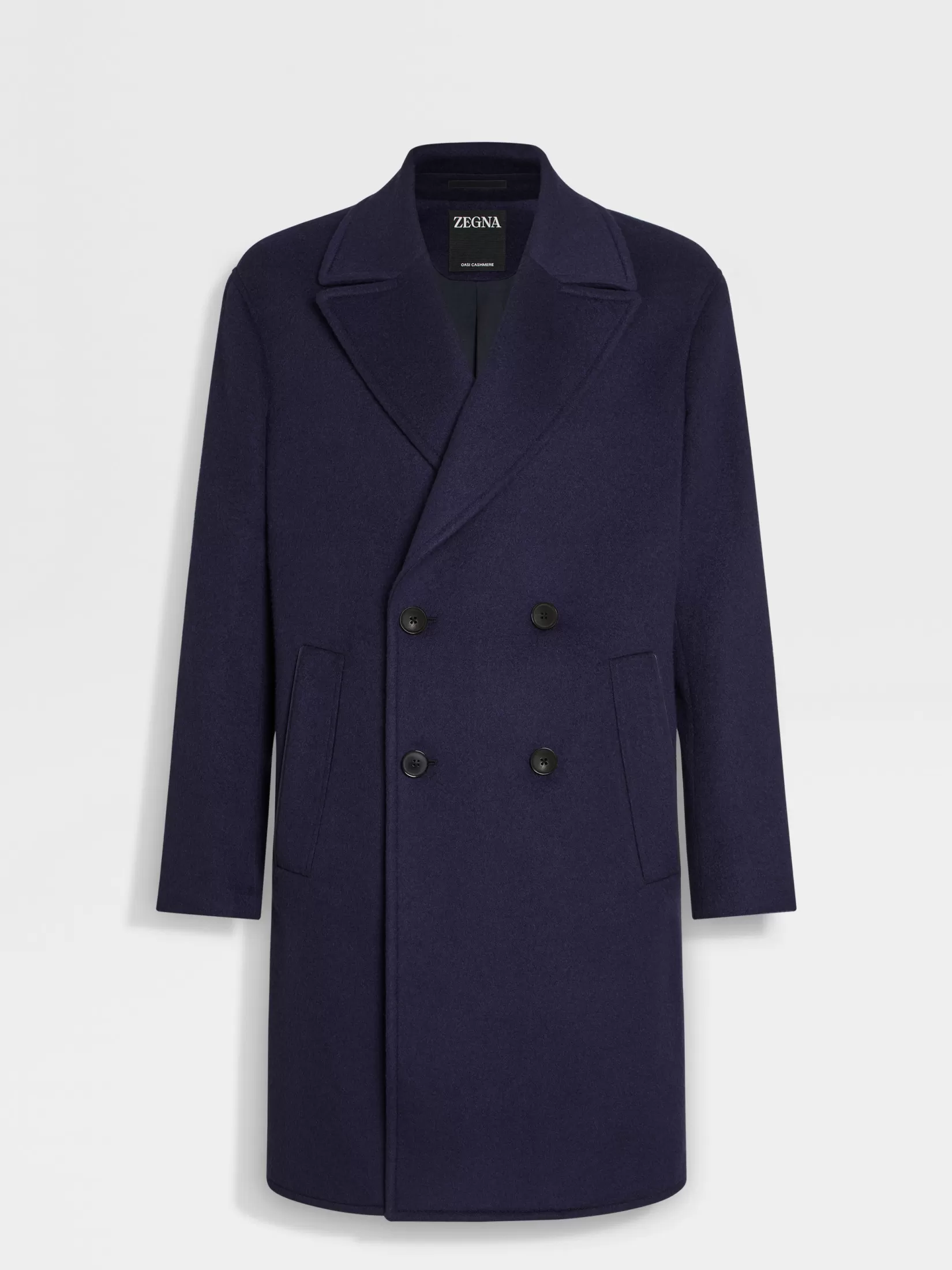 Cheap Overcoat in Oasi Cashmere Blu Inchiostro Giacche E Cappotti