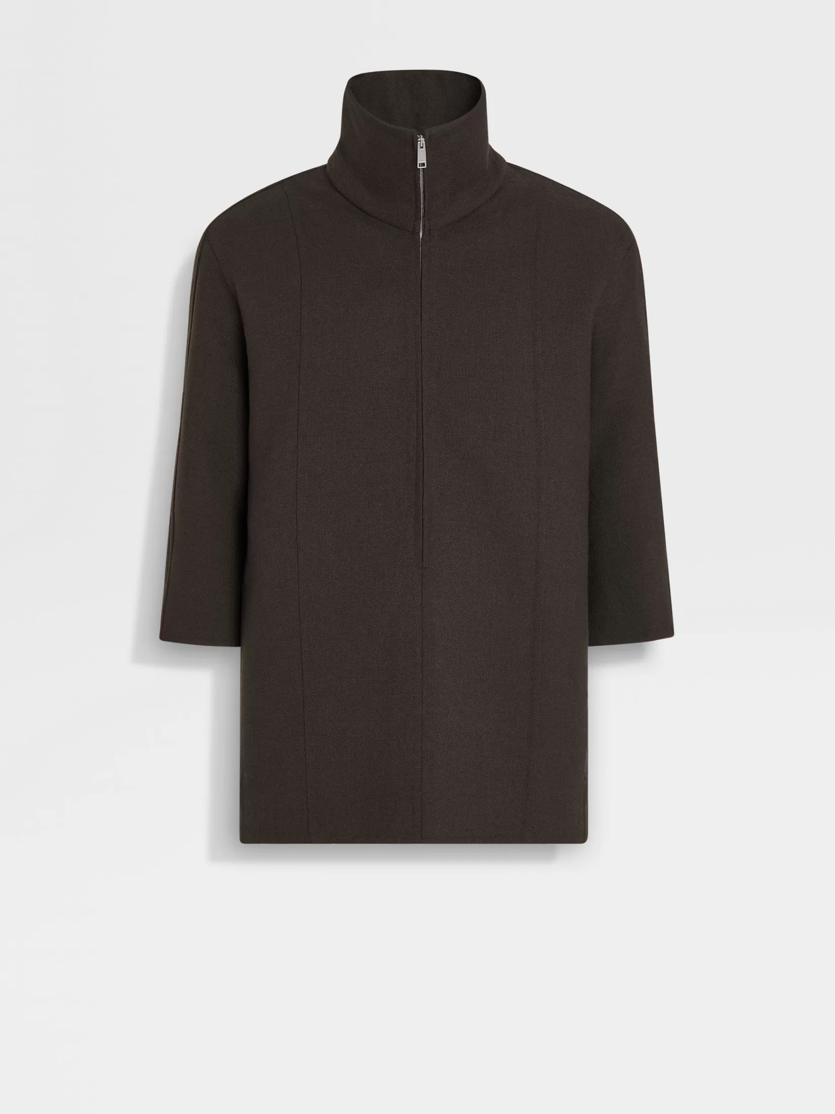 Online Overshirt in Trofeo™ Cashmere Marrone Scuro Overshirts E Chore Jackets