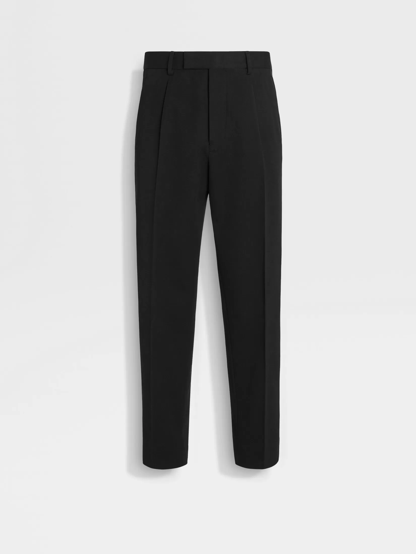 Best Sale Pantaloni in Cotone e Lana Neri Pantaloni