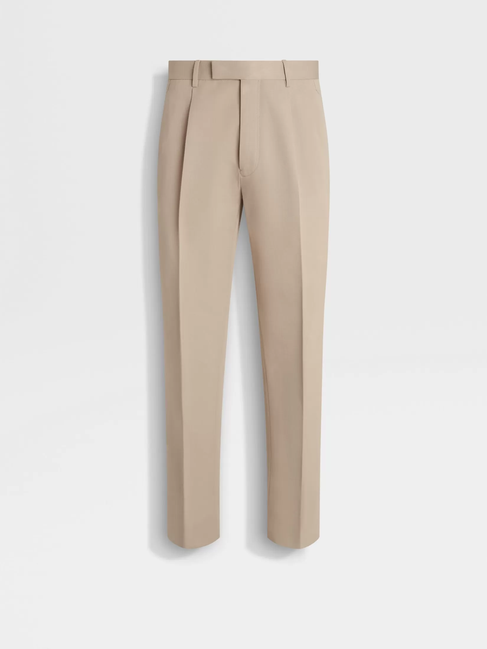 Store Pantaloni in Cotone e Lana Tortora Chiaro In Viaggio Con Stile | Pantaloni