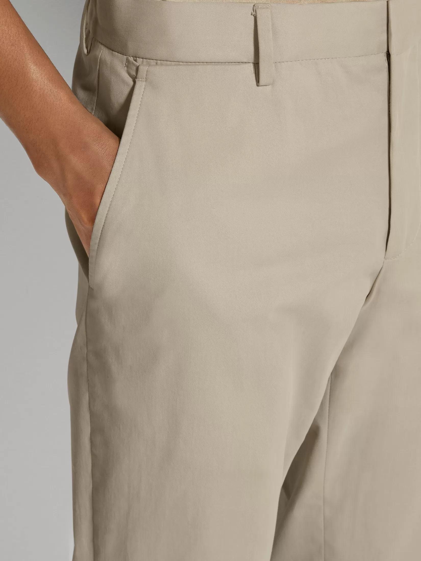 Outlet Pantaloni in Cotone Elasticizzato Pantaloni