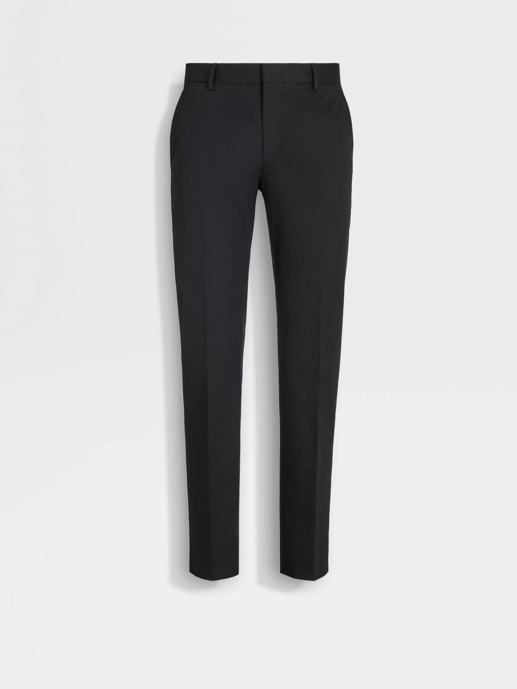 Outlet Pantaloni in Cotone Elasticizzato Neri Pantaloni