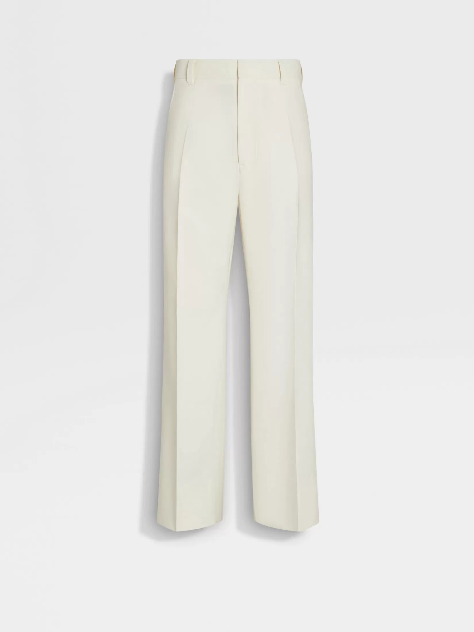 Flash Sale Pantaloni in Lana Bianchi Pantaloni