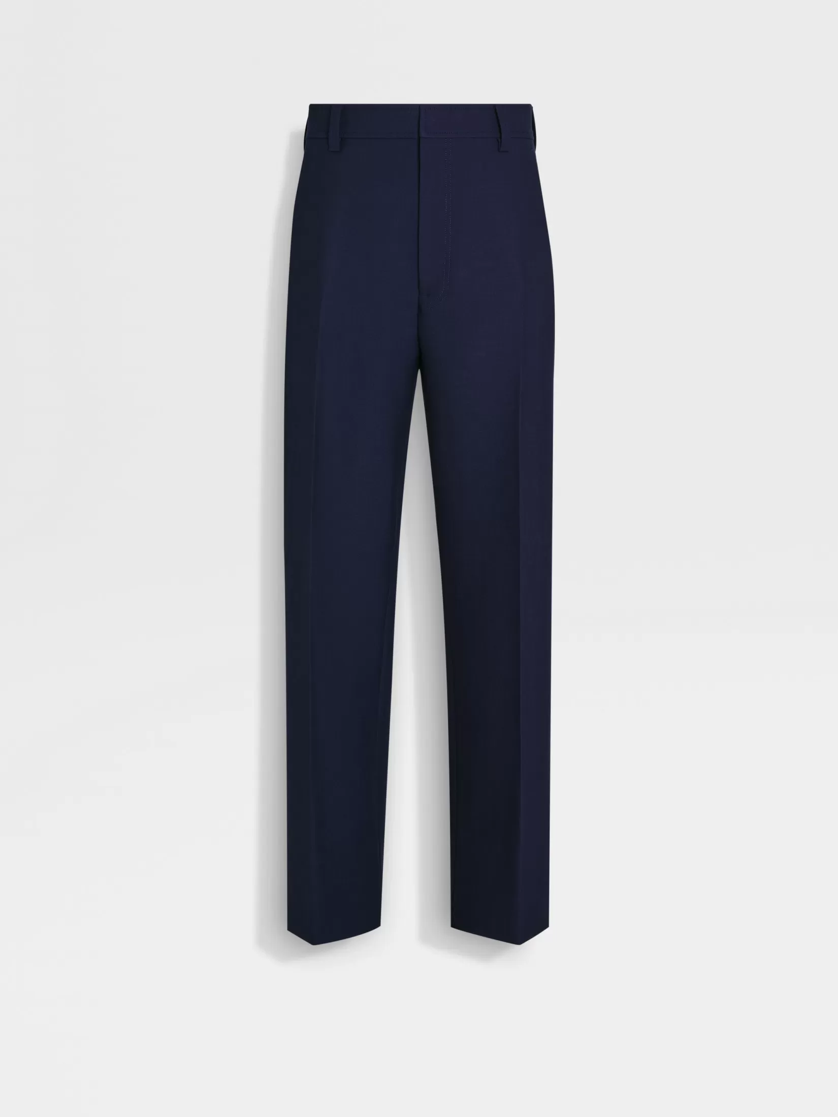 Cheap Pantaloni in Lana Blu Inchiostro In Viaggio Con Stile | Pantaloni