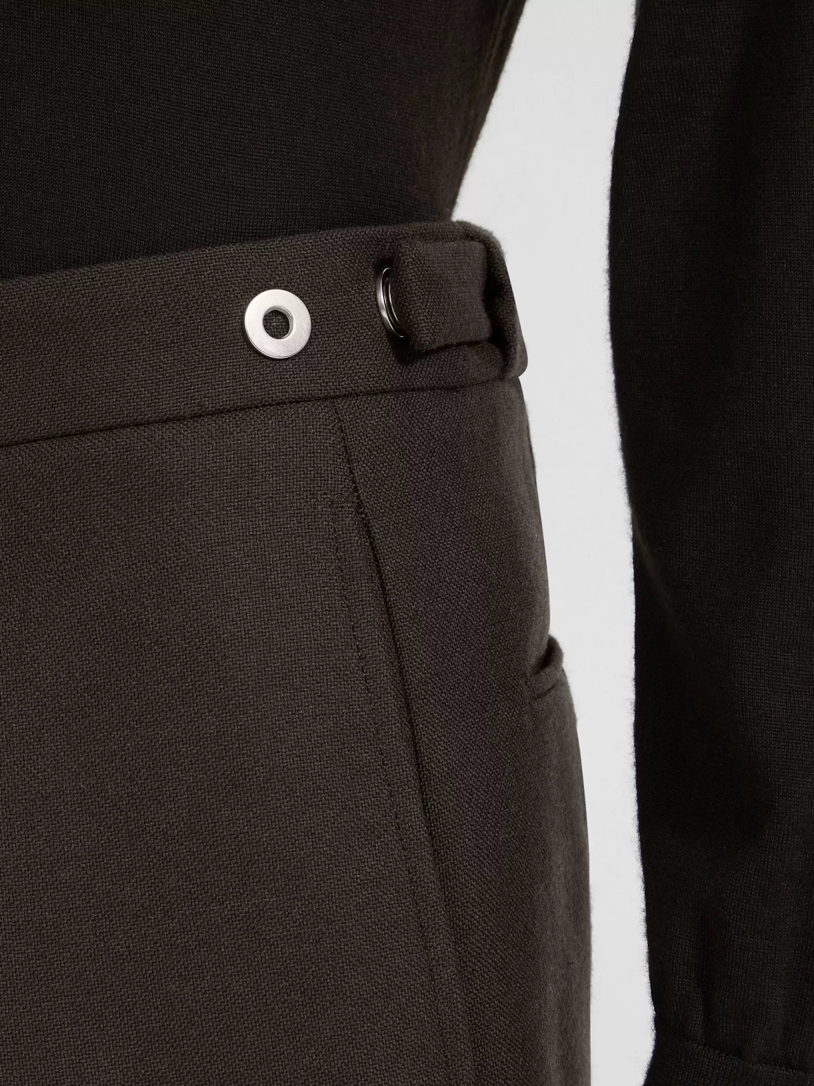 Cheap Pantaloni in Lana Marrone Scuro Pantaloni