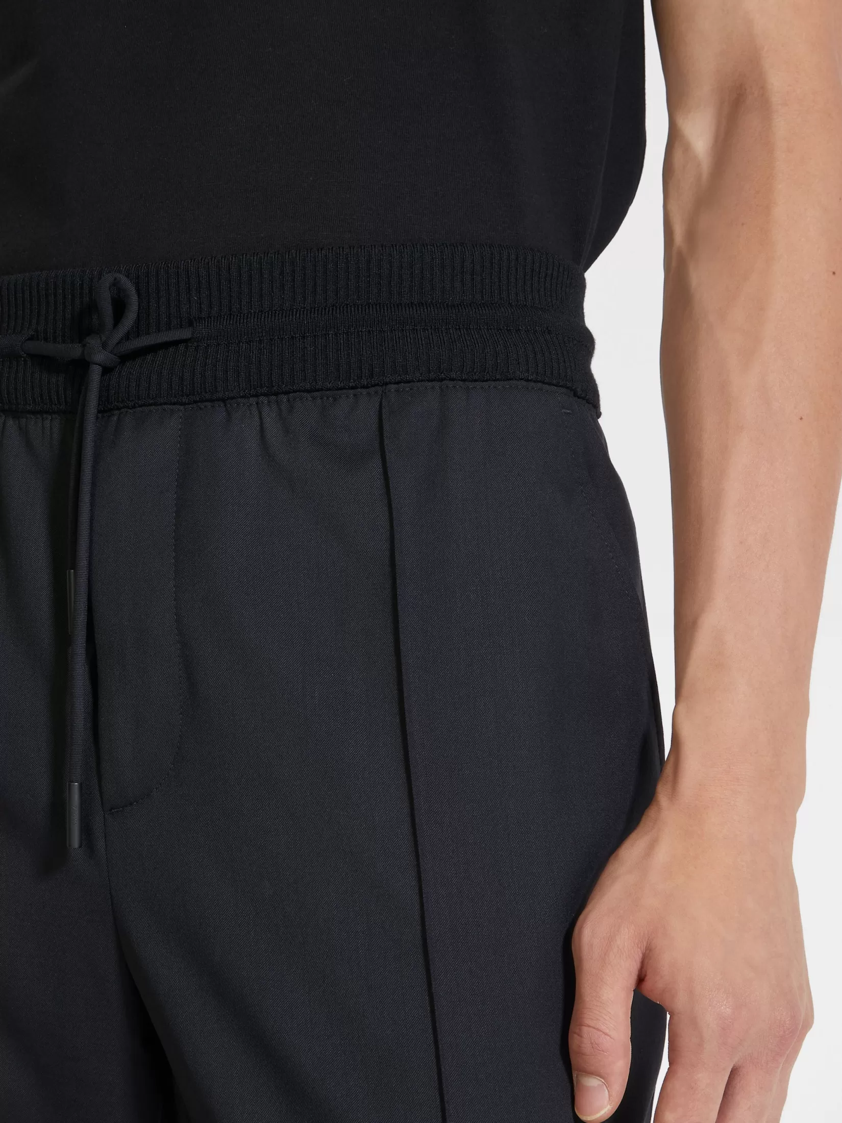 Best Sale Pantaloni Jogger in Lana High Performance™ Neri Joggers E Felpe