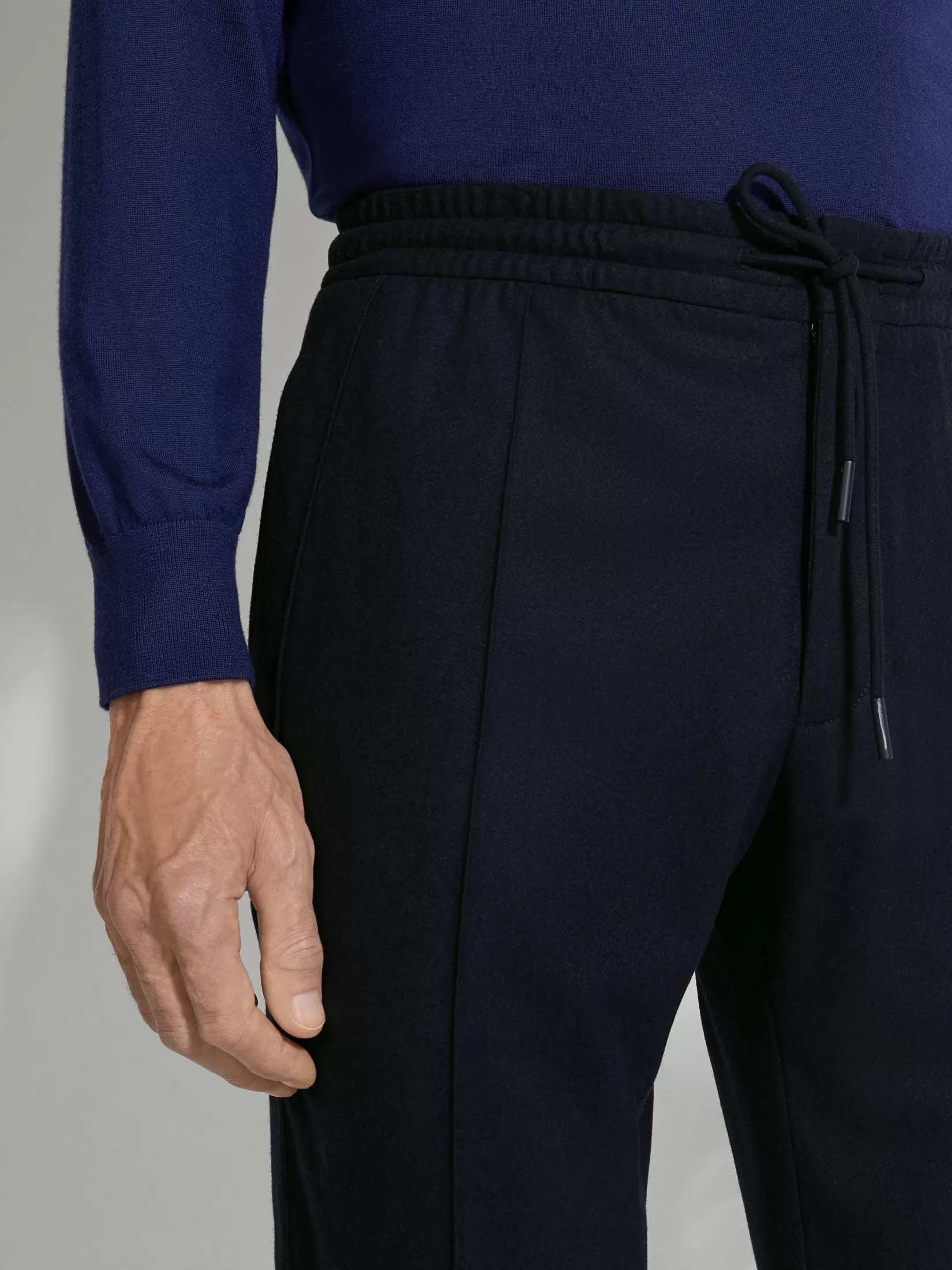 Best Pantaloni Jogger in Lana 15milmil15 Blu Navy Joggers E Felpe