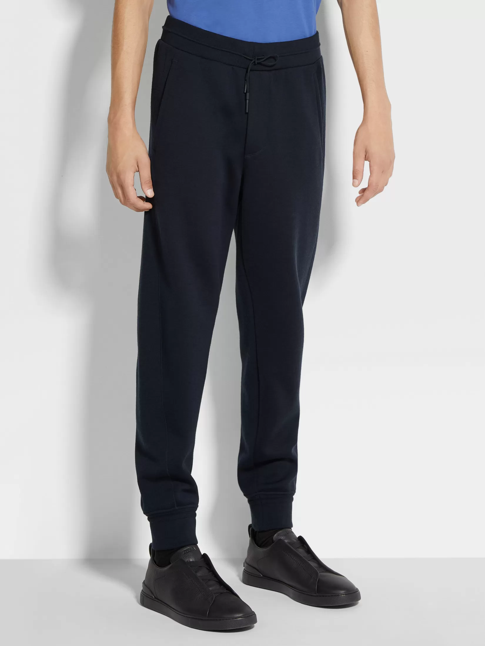 Sale Pantaloni Jogger in Misto Lana High Performance™ Blu Navy Joggers E Felpe