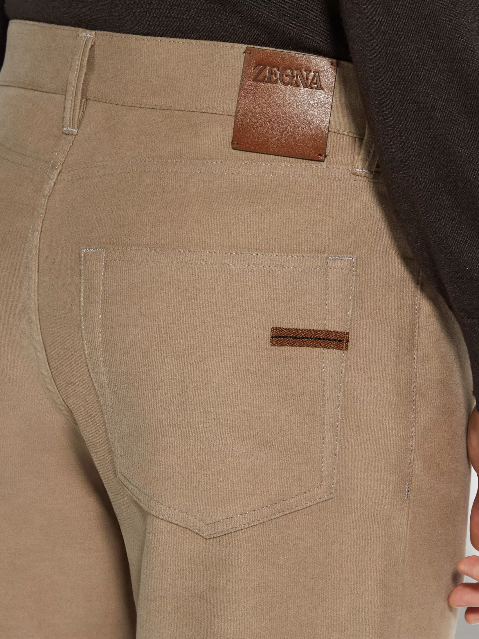Cheap Pantaloni Roccia in Cotone e Cashmere Jeans