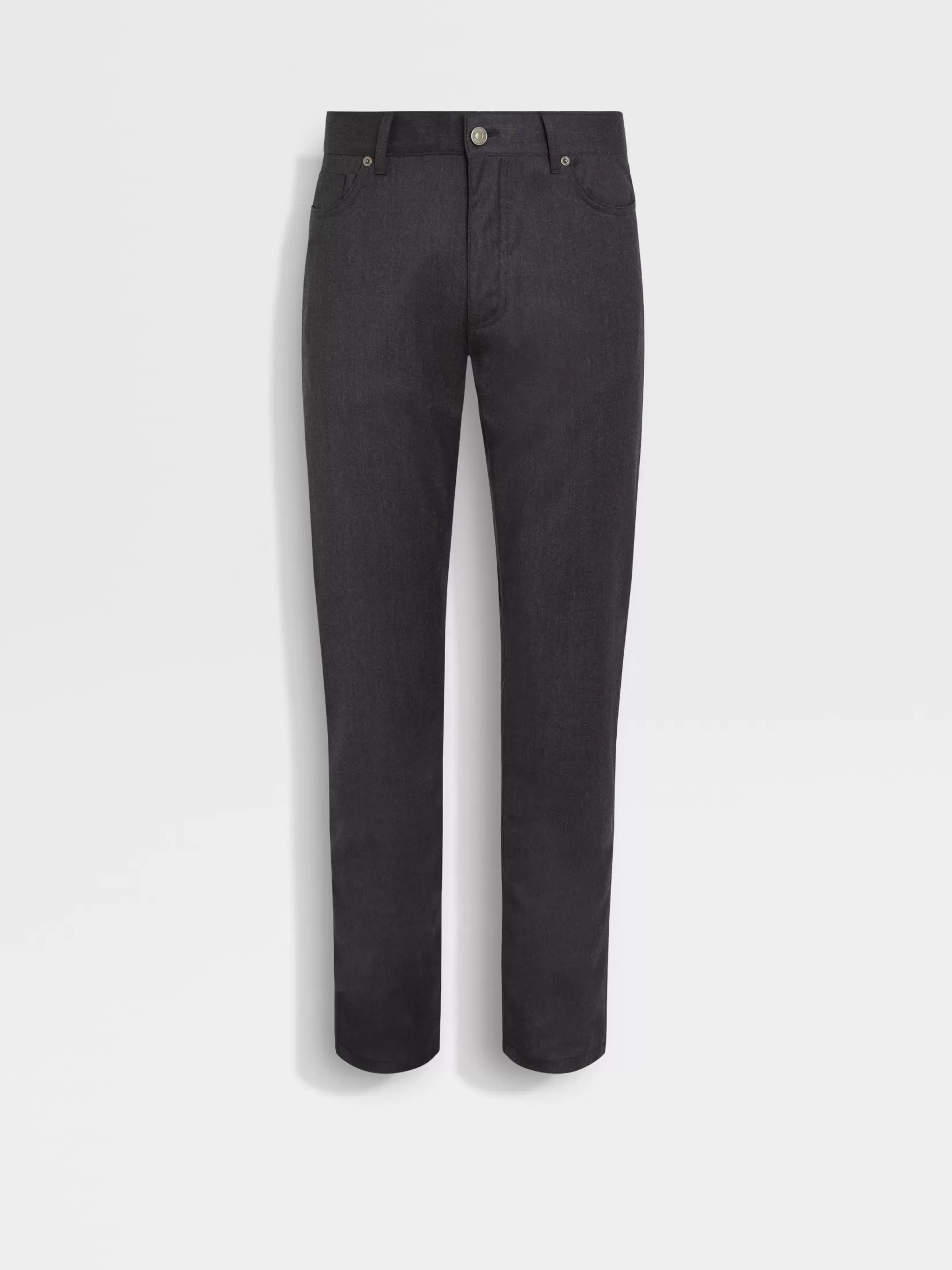 Sale Pantaloni Roccia in Lana Stone Wash Grigio Scuro Jeans