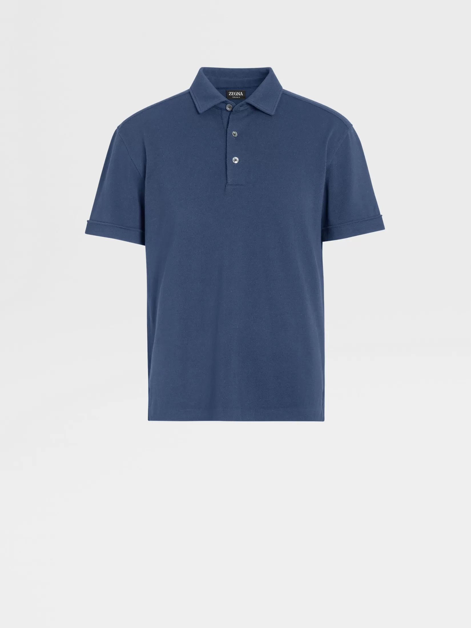 Flash Sale Polo a Maniche Corte in Lana 12milmil12 Utility Blue Polo