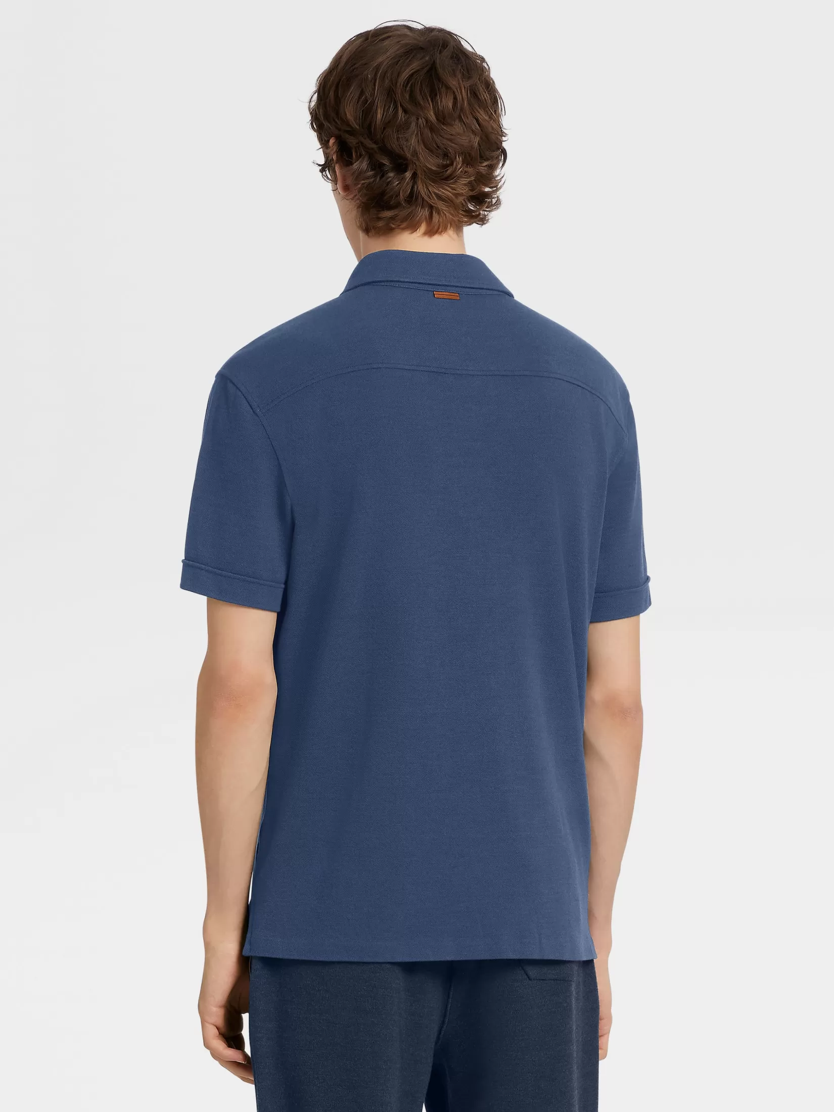 Flash Sale Polo a Maniche Corte in Lana 12milmil12 Utility Blue Polo