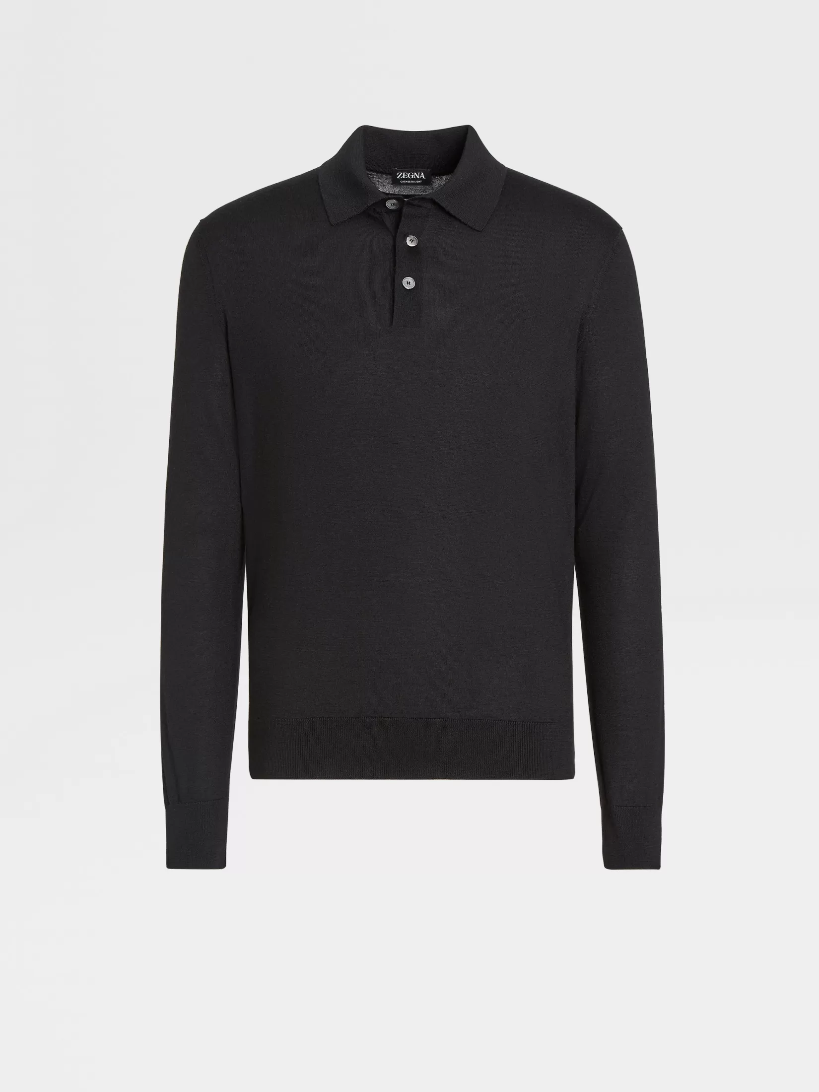 New Polo in Cashseta Nera Polo | Maglieria