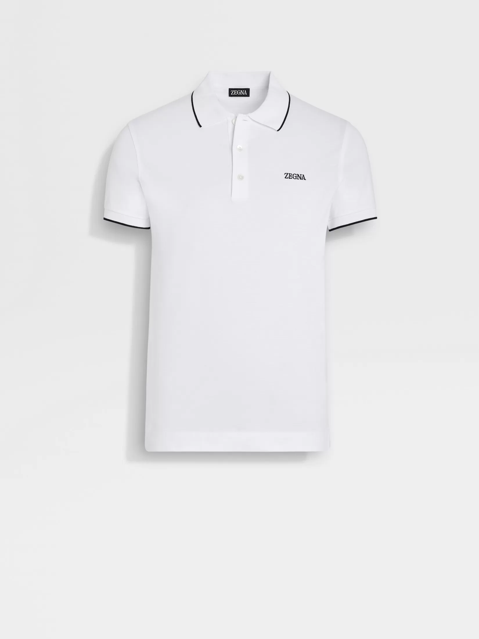 Flash Sale Polo in Cotone Elasticizzato Bianco Optical Polo