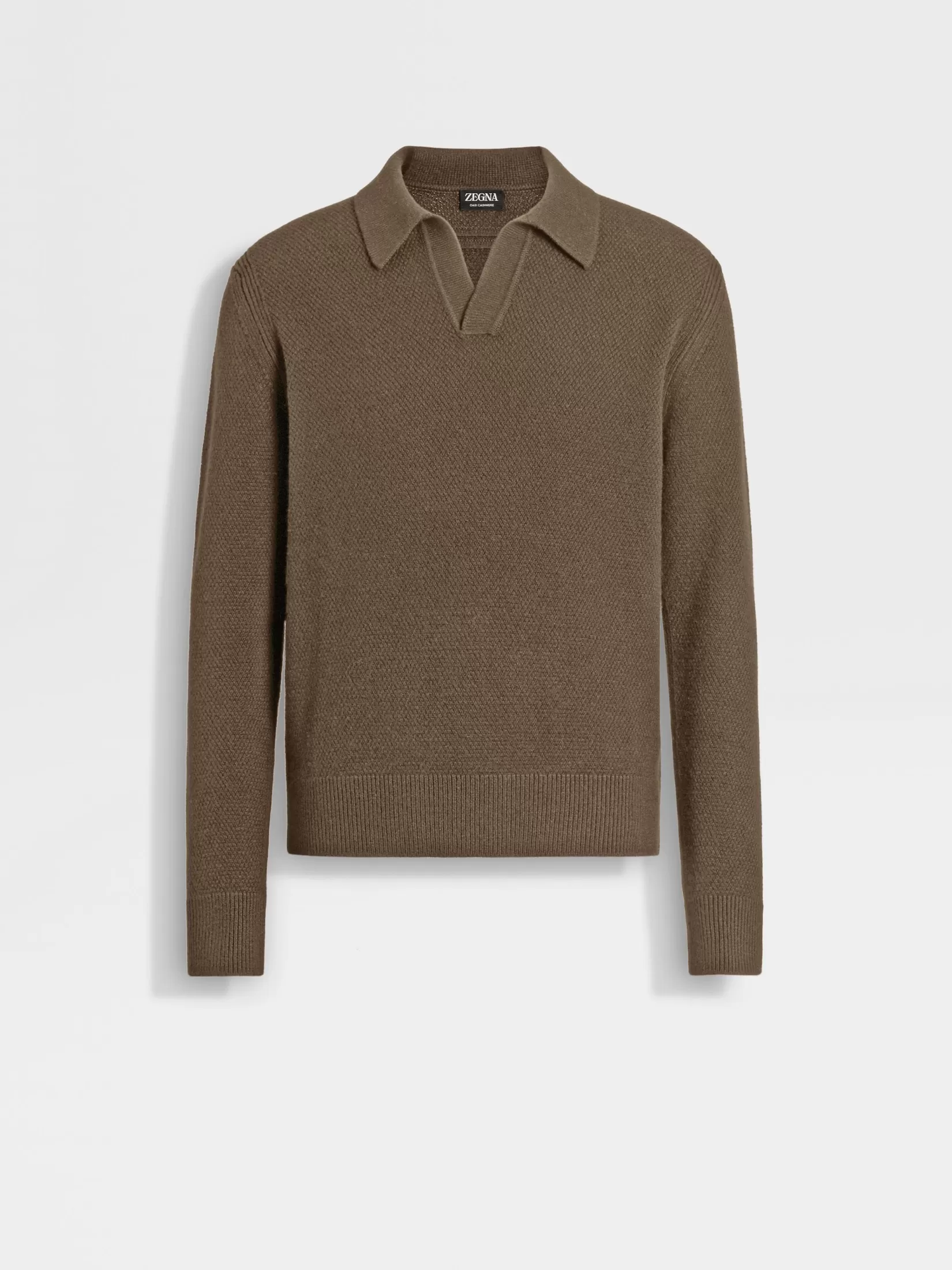 Sale Polo in Oasi Cashmere Cachi Scuro Mélange In Viaggio Con Stile | Polo