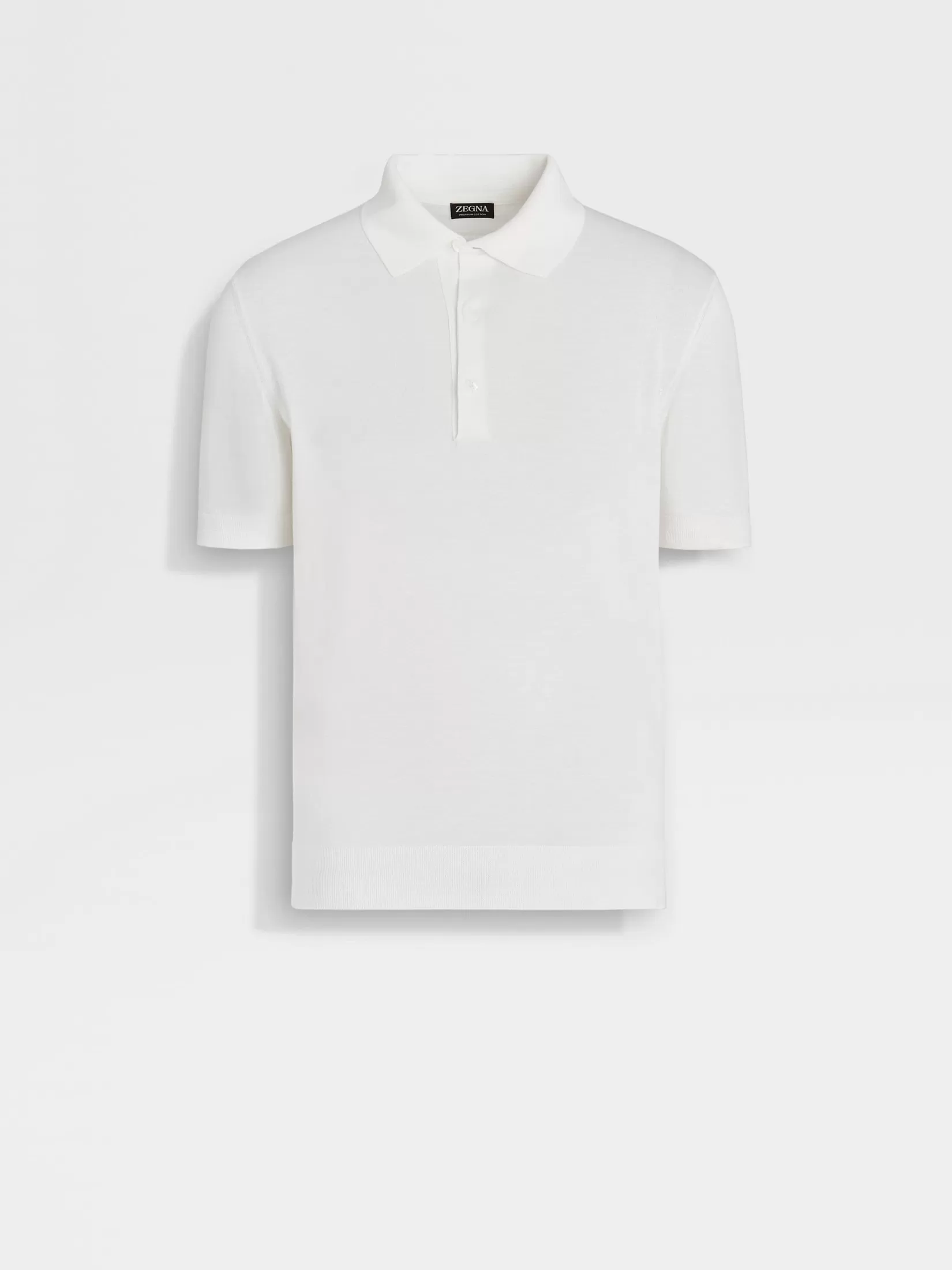 Outlet Polo in Premium Cotton Bianca Essentials Resort | Maglieria