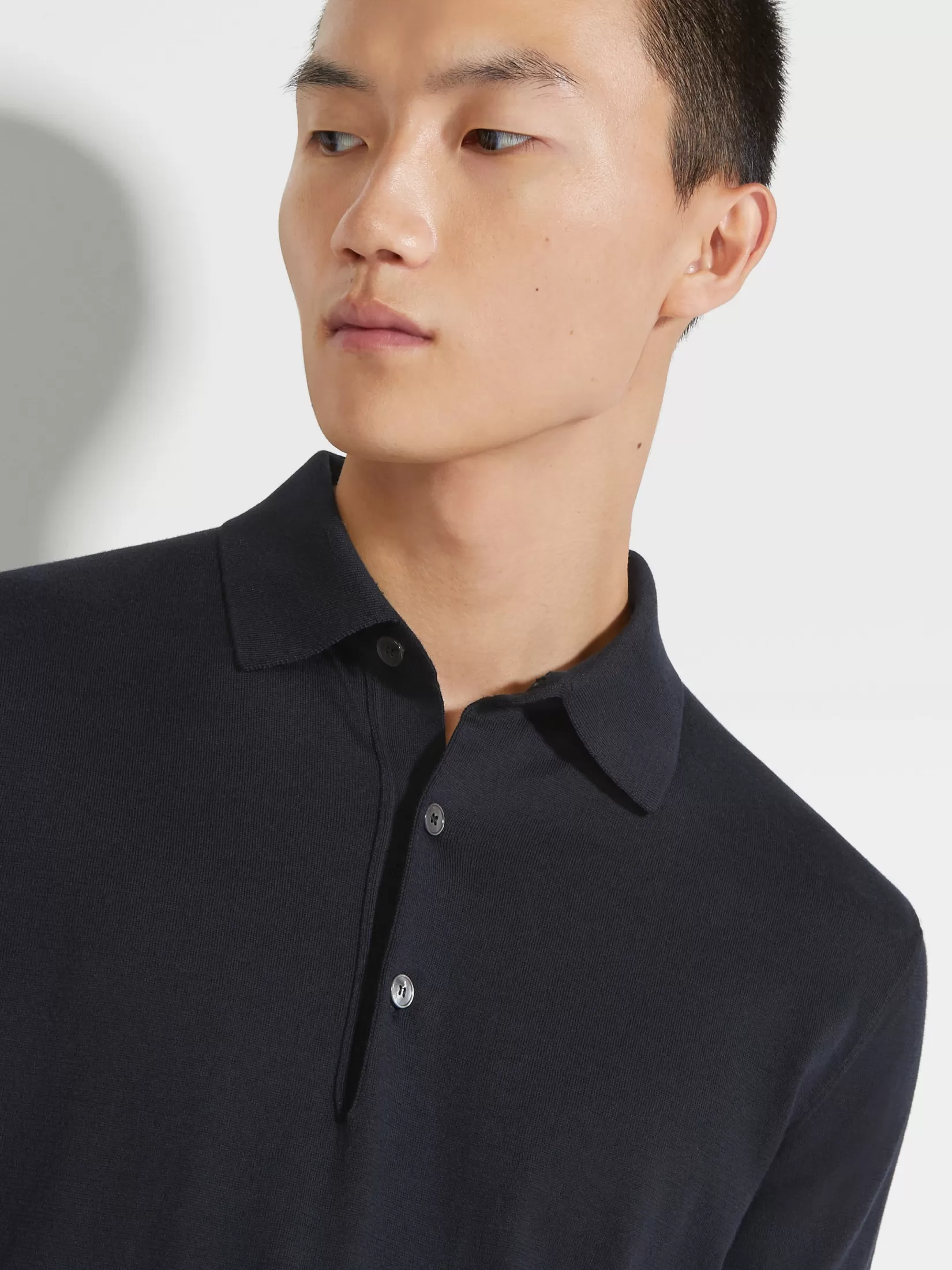 Best Sale Polo in Premium Cotton Blu Navy Maglieria