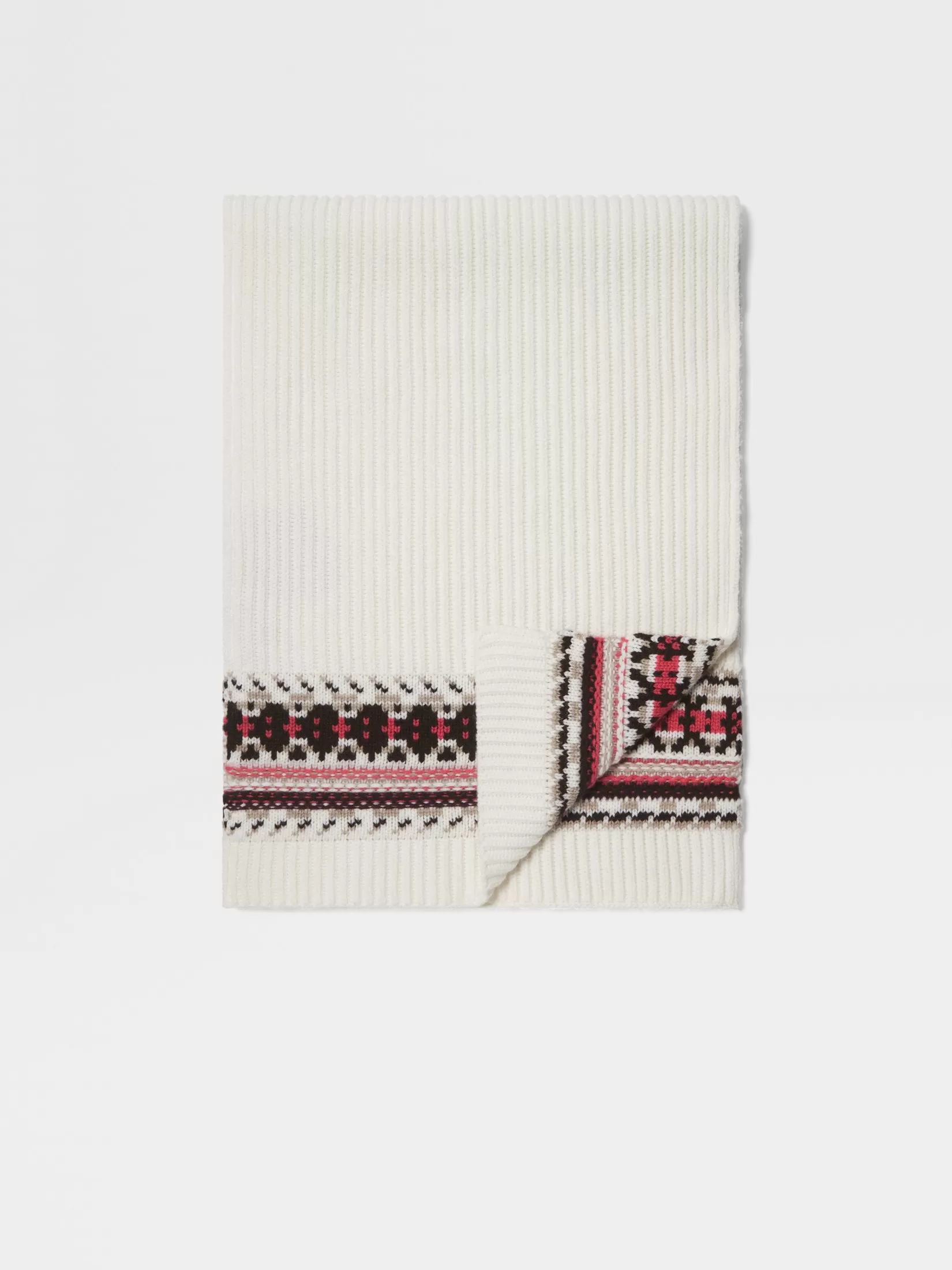 Outlet Sciarpa in Oasi Cashmere Bianca Piccoli Doni | Morbidi Accessori