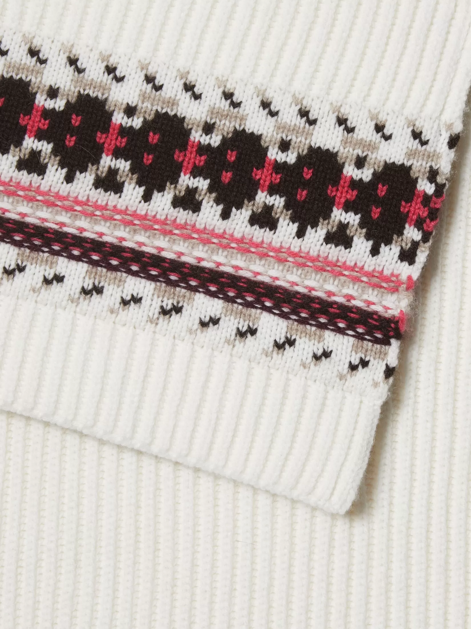 Outlet Sciarpa in Oasi Cashmere Bianca Piccoli Doni | Morbidi Accessori