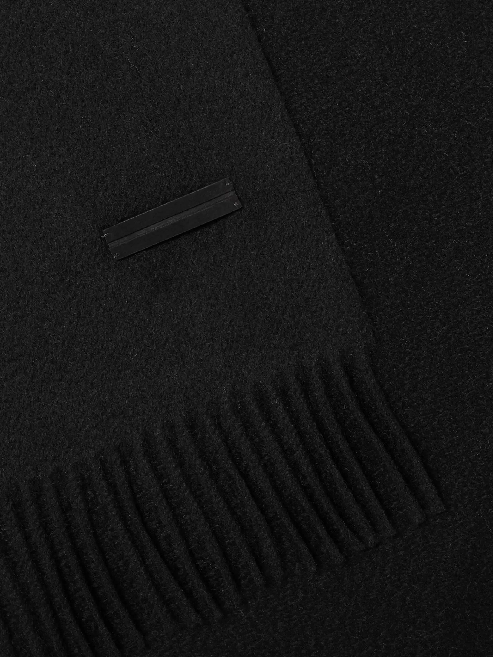 Discount Sciarpa in Oasi Cashmere Nera Morbidi Accessori | Guanti, Sciarpe E Cappelli