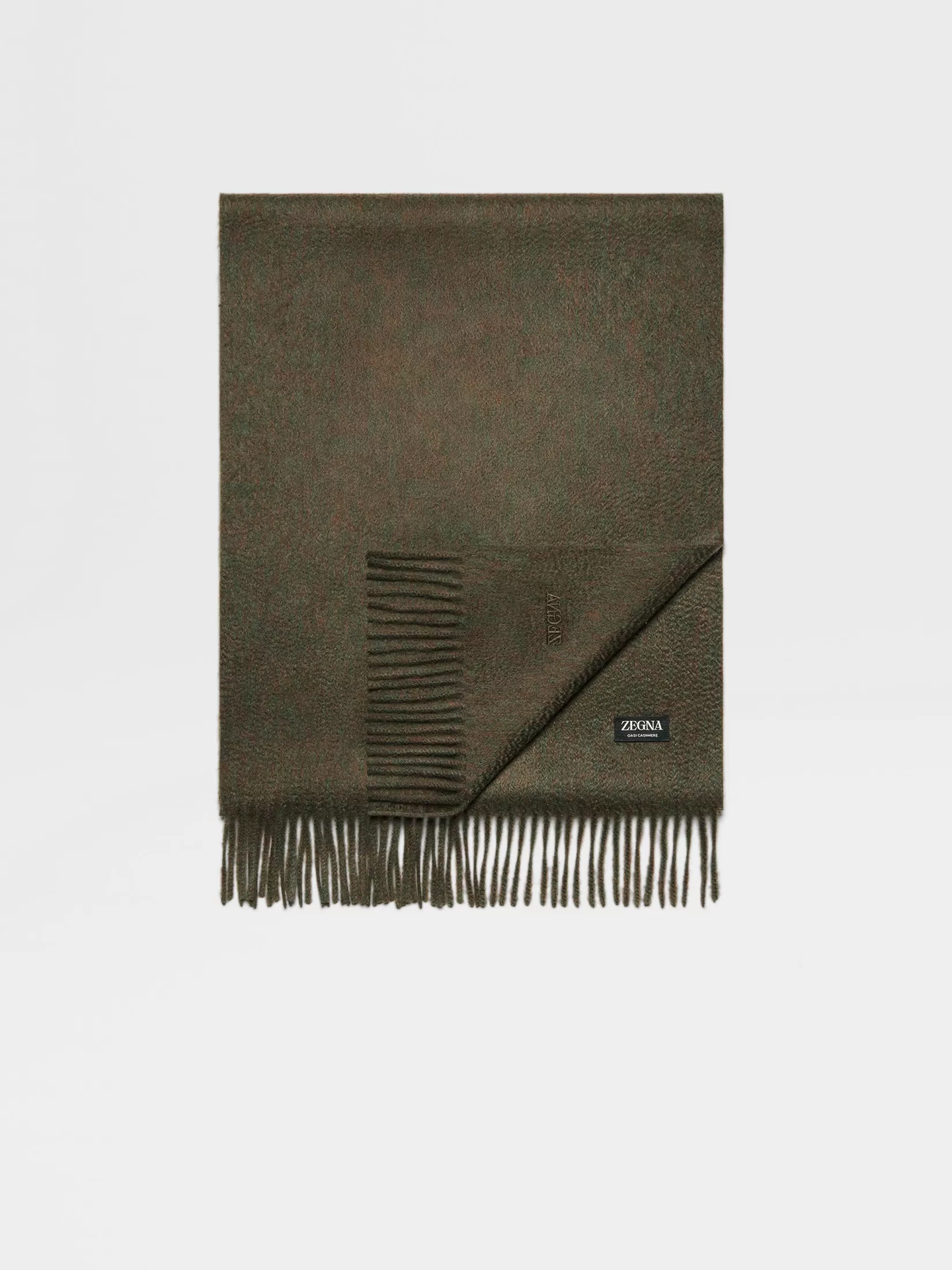 Store Sciarpa in Oasi Cashmere Verde Scuro Multimélange Piccoli Doni | Morbidi Accessori