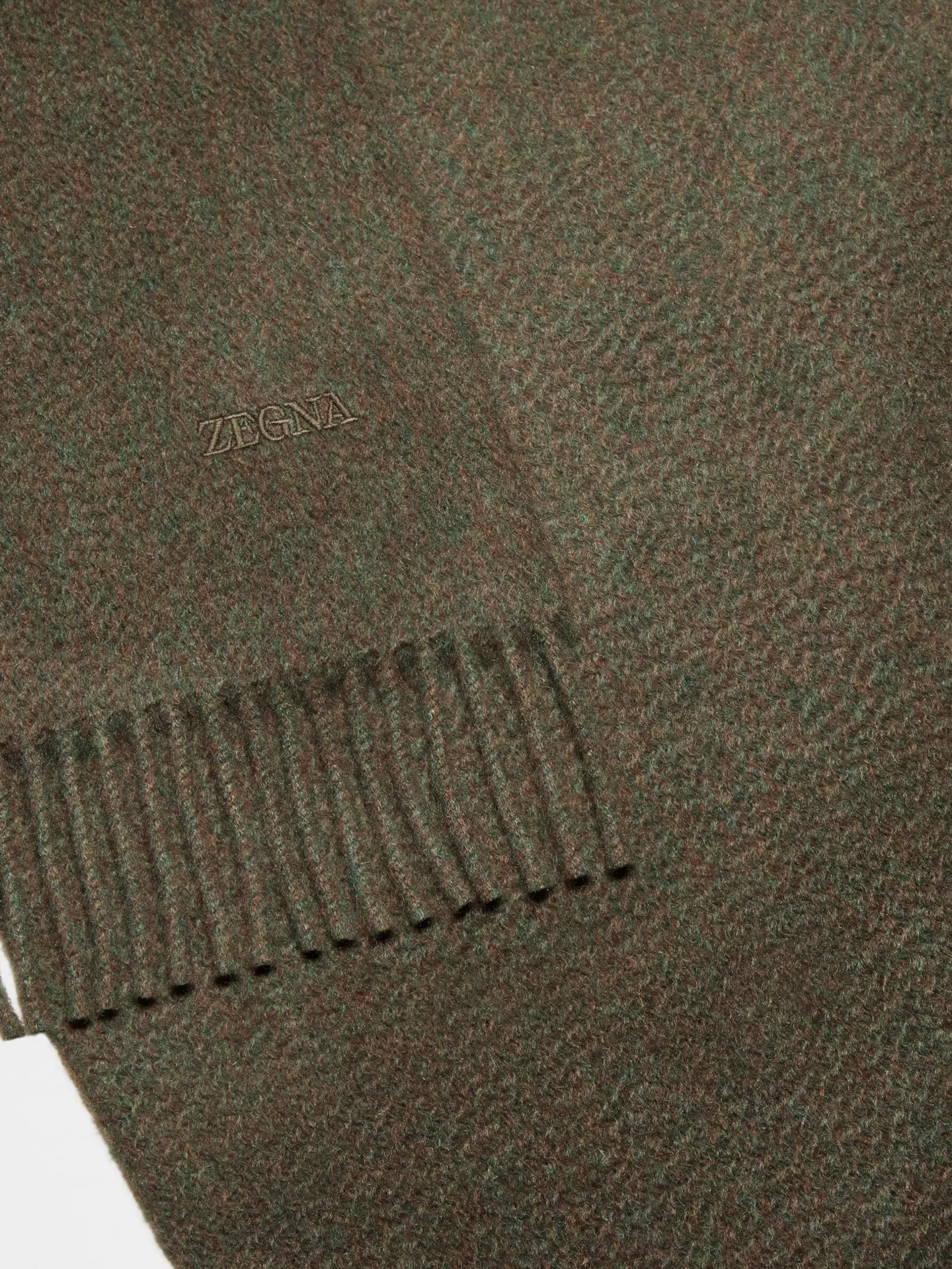Store Sciarpa in Oasi Cashmere Verde Scuro Multimélange Piccoli Doni | Morbidi Accessori