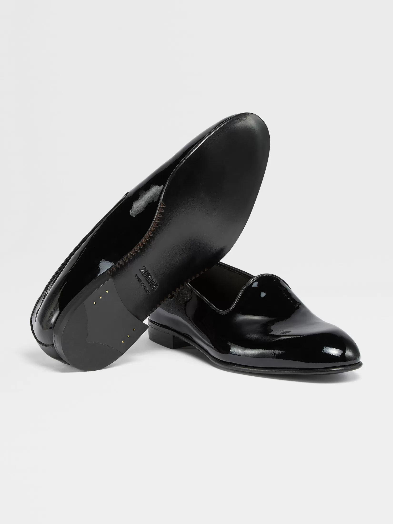 Outlet Slip On Gala in Pelle Nere Mocassini