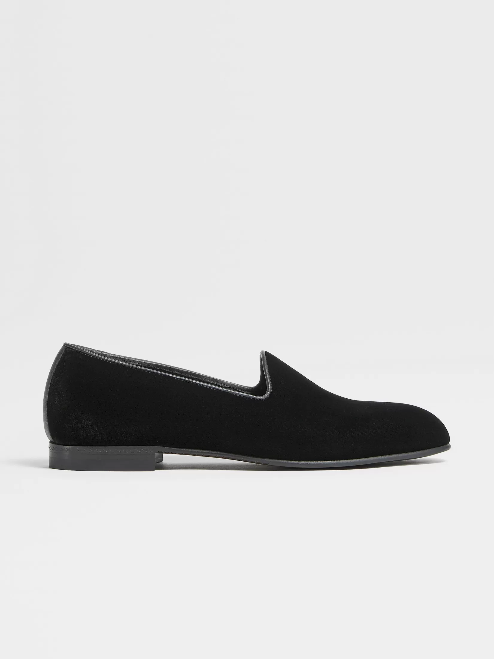 Online Slip On Gala in Velluto Nere Mocassini