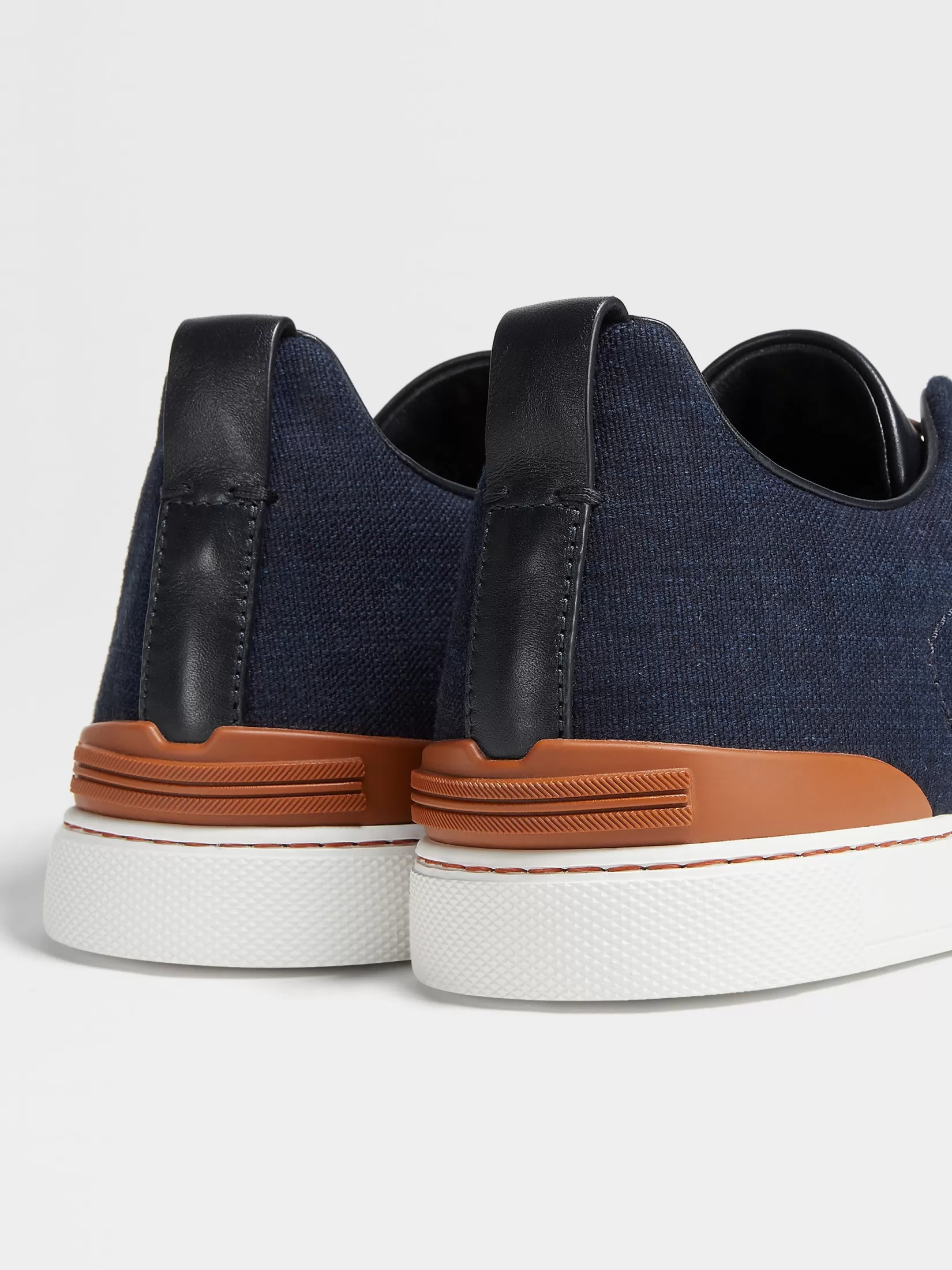 Shop Sneaker Triple Stitch™ in Denim di Cotone Blu Navy Sneakers